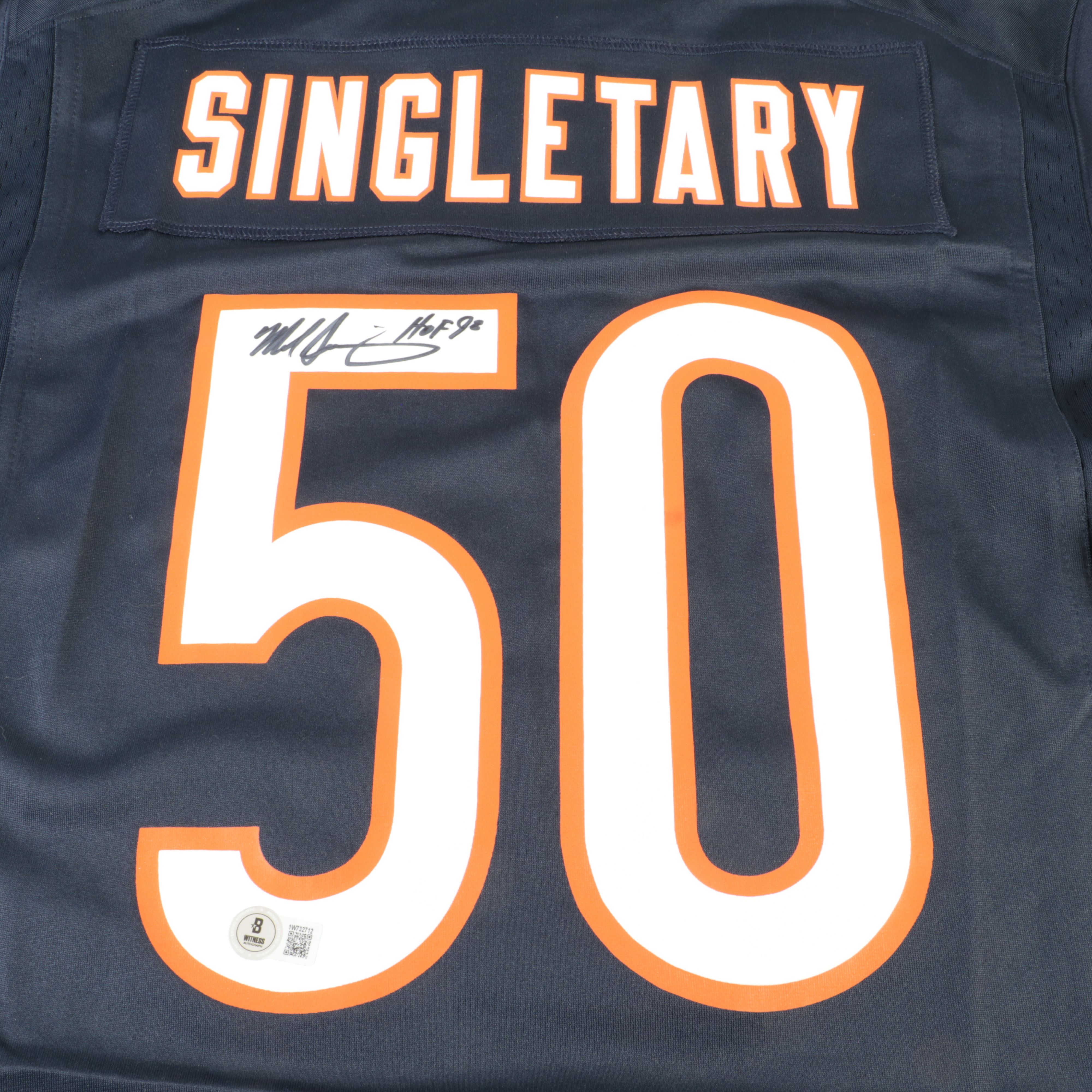 Mike Singletary Signed “HOF 98” Chicago Bears Nike Football Jersey, Beckett