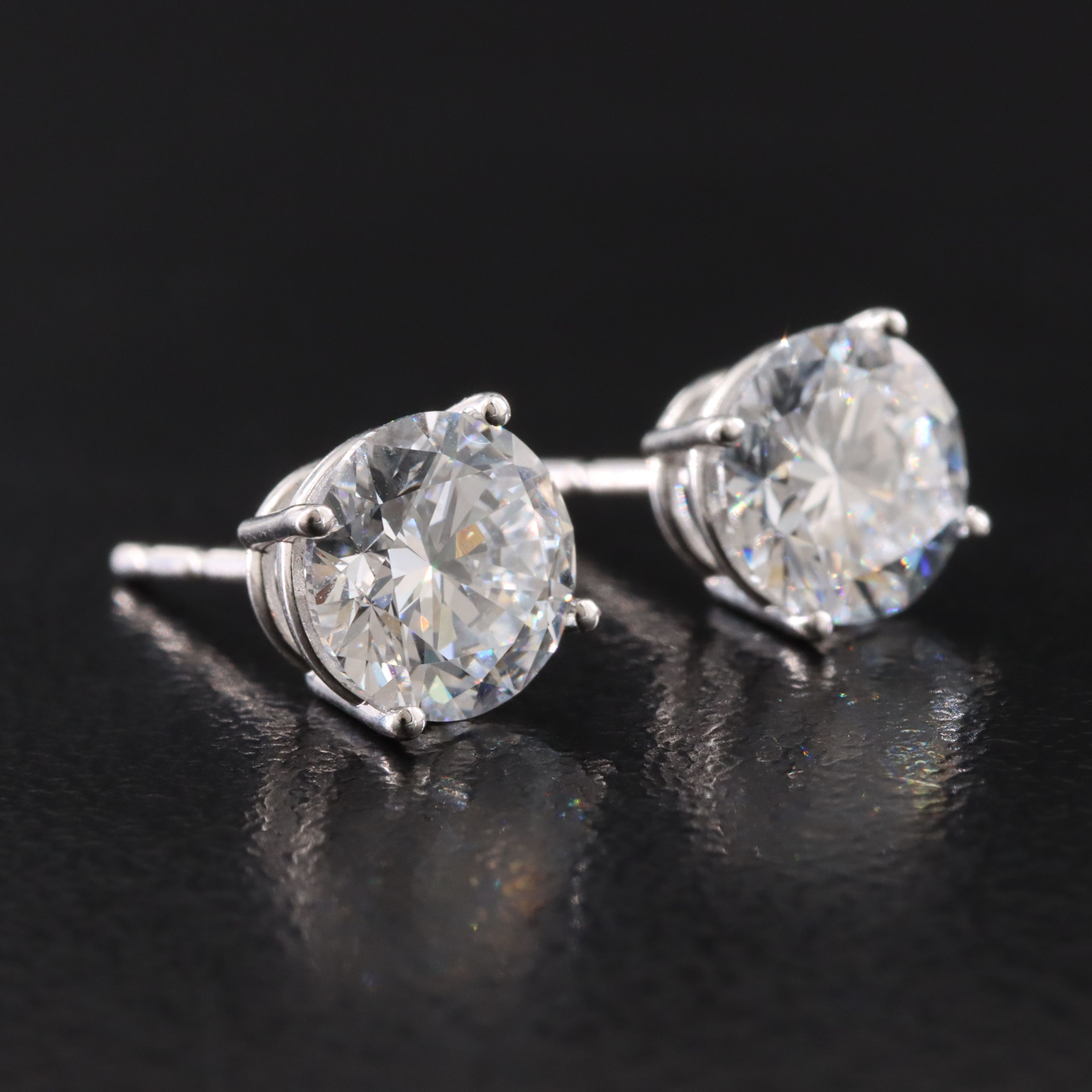 14K 1.96 CTW Lab Grown Diamond Stud Earrings