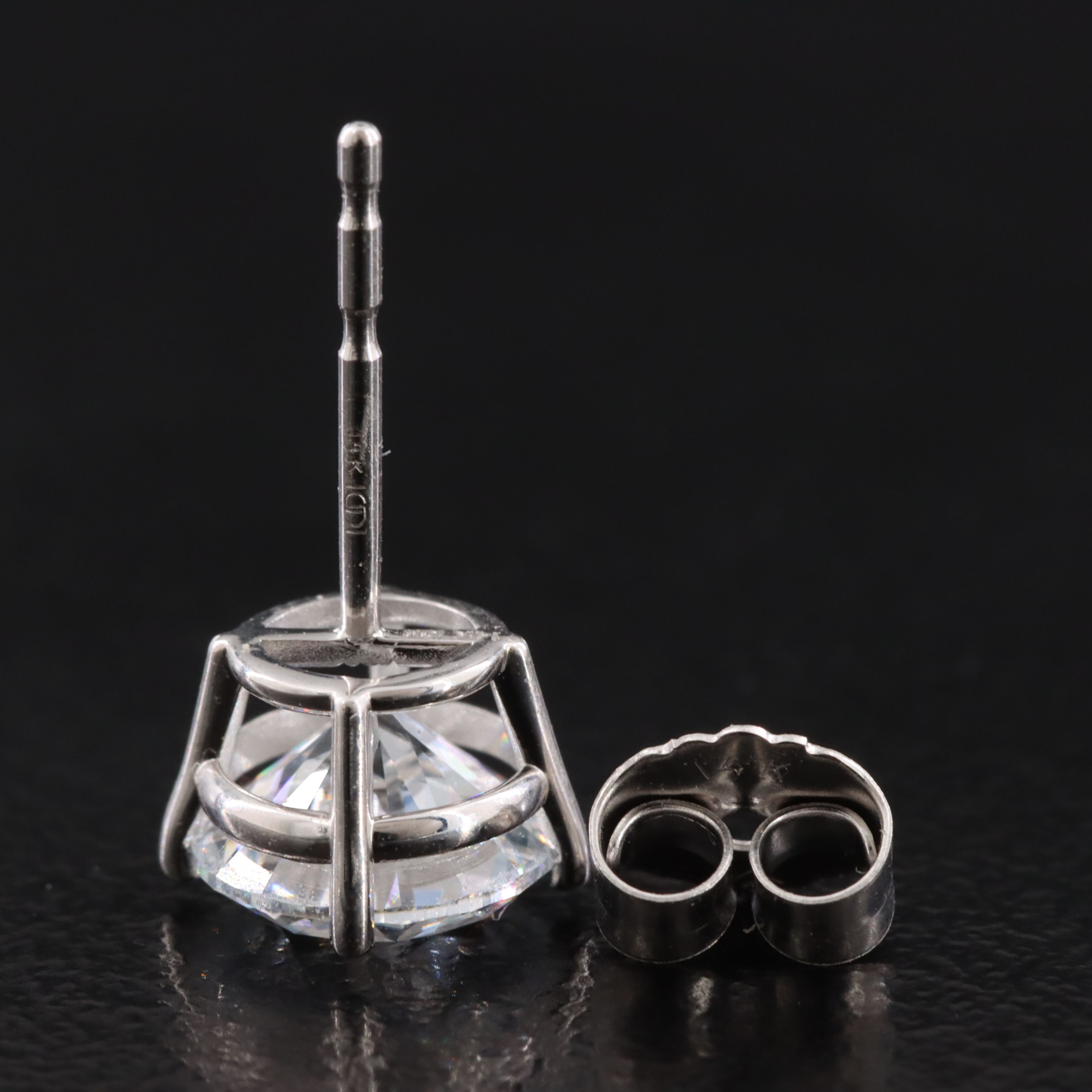 14K 1.96 CTW Lab Grown Diamond Stud Earrings