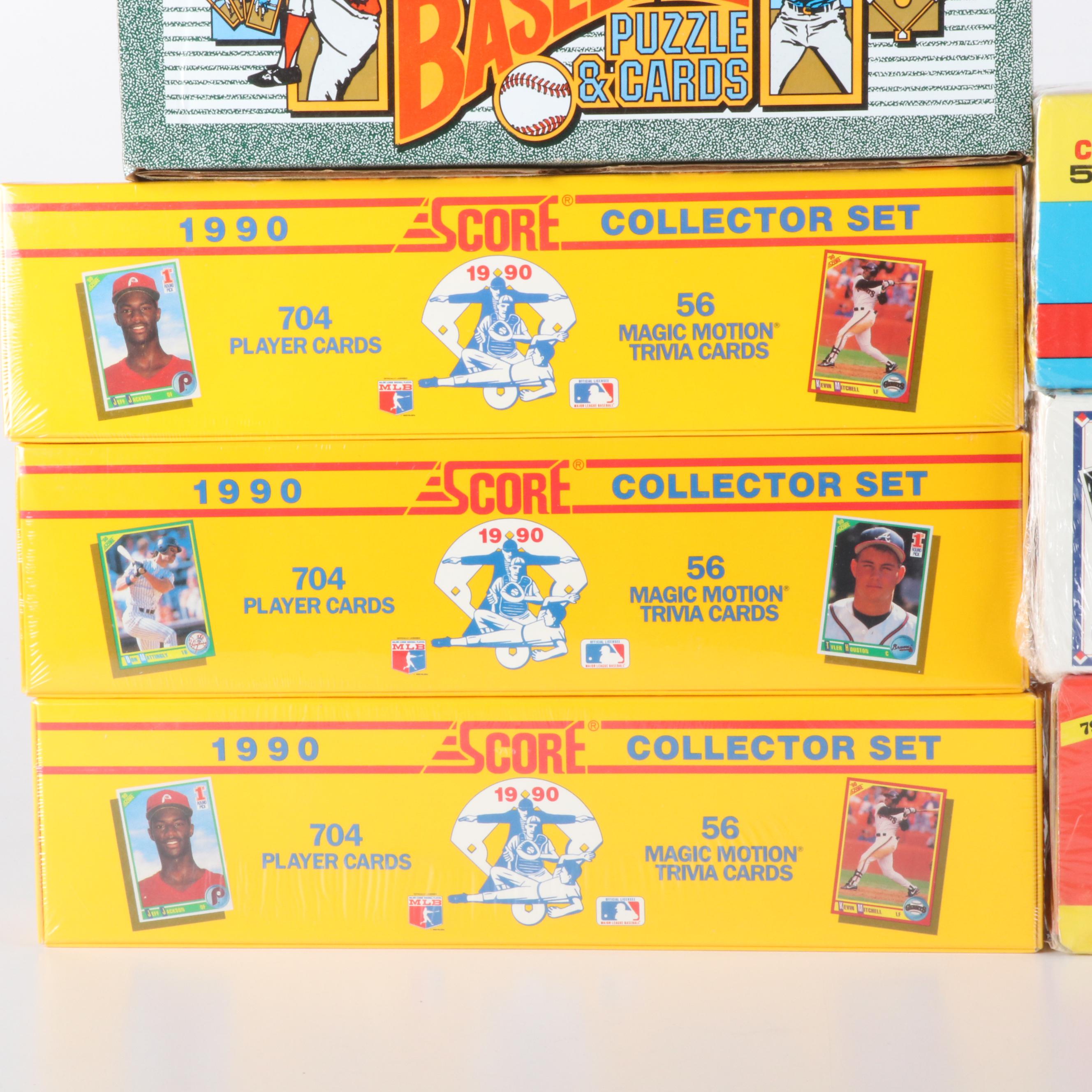 Seven Boxes of Baseball Card Full Sets, 1988 to 1991