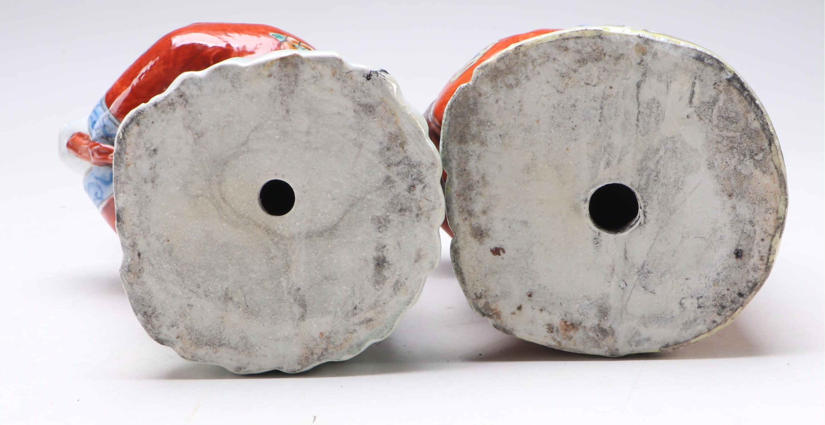 Chinese Porcelain Good Luck Jintong and Yunü Figurines