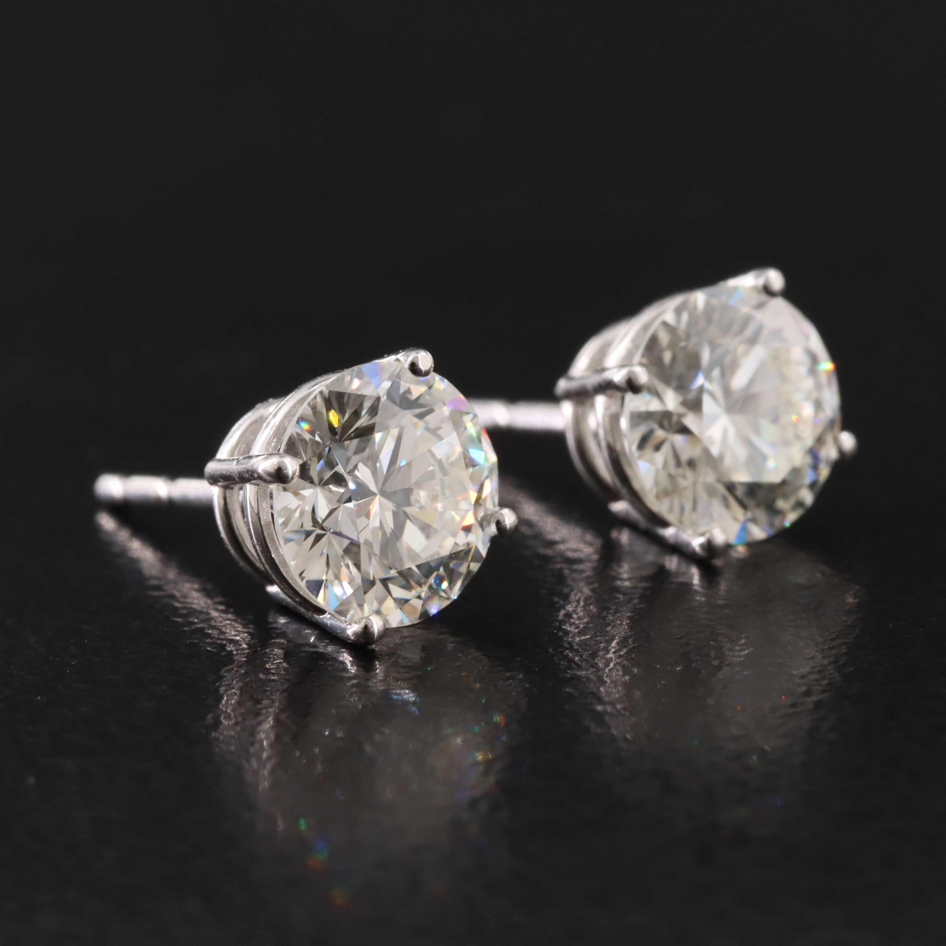 14K 2.00 CTW Lab Grown Diamond Stud Earrings