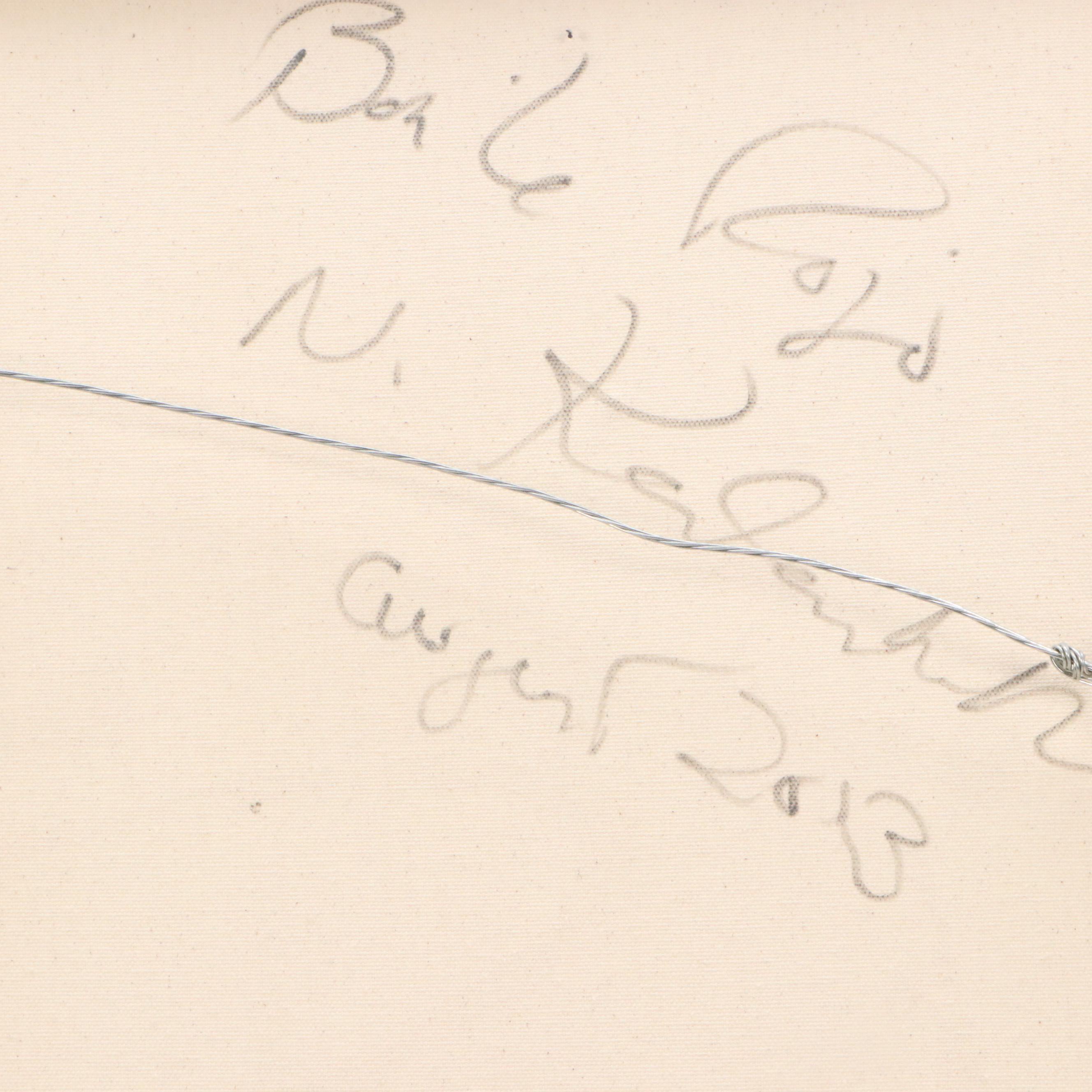 Nadine Kalachnikoff Butterfly Motif Mixed Media Composition, 2013