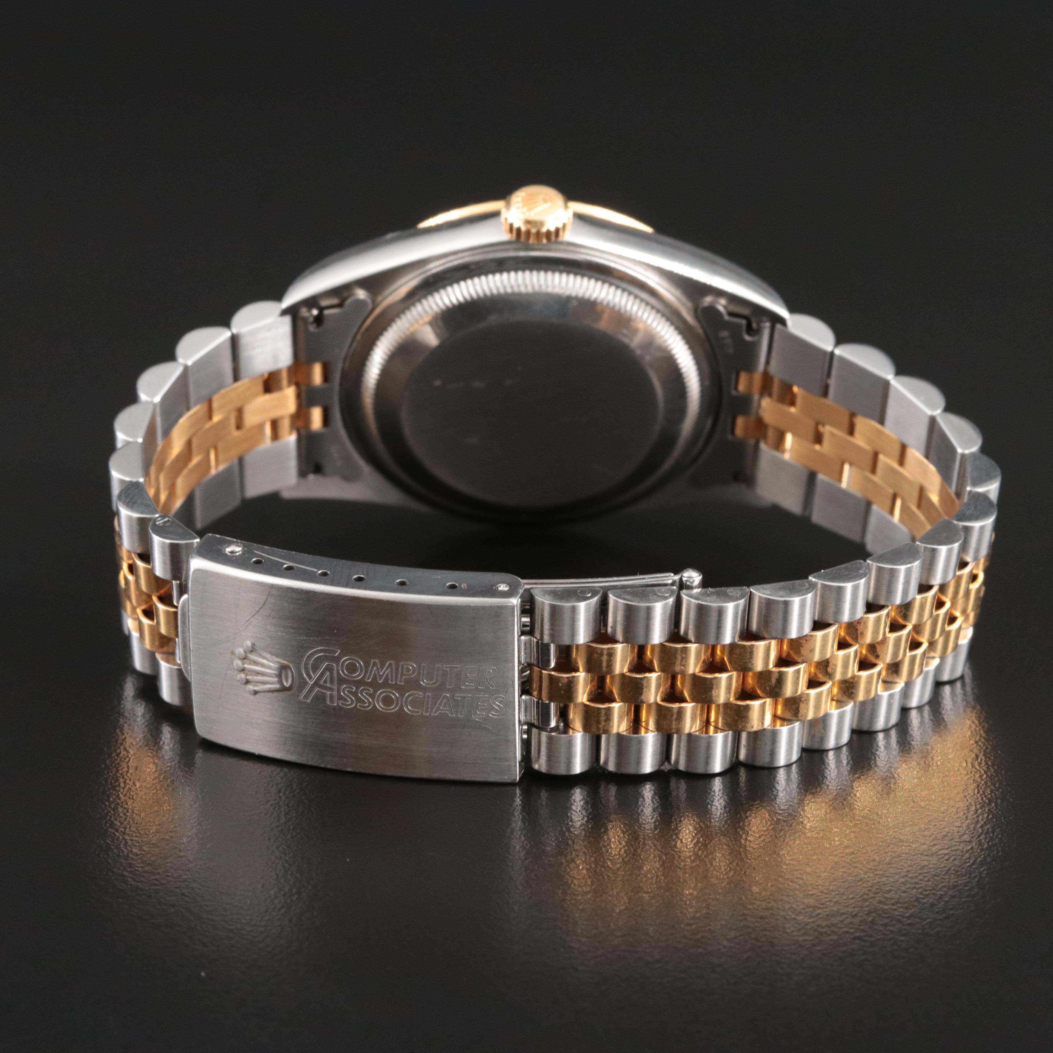 1997-98 Rolex Blue Dial Two Tone Datejust Watch