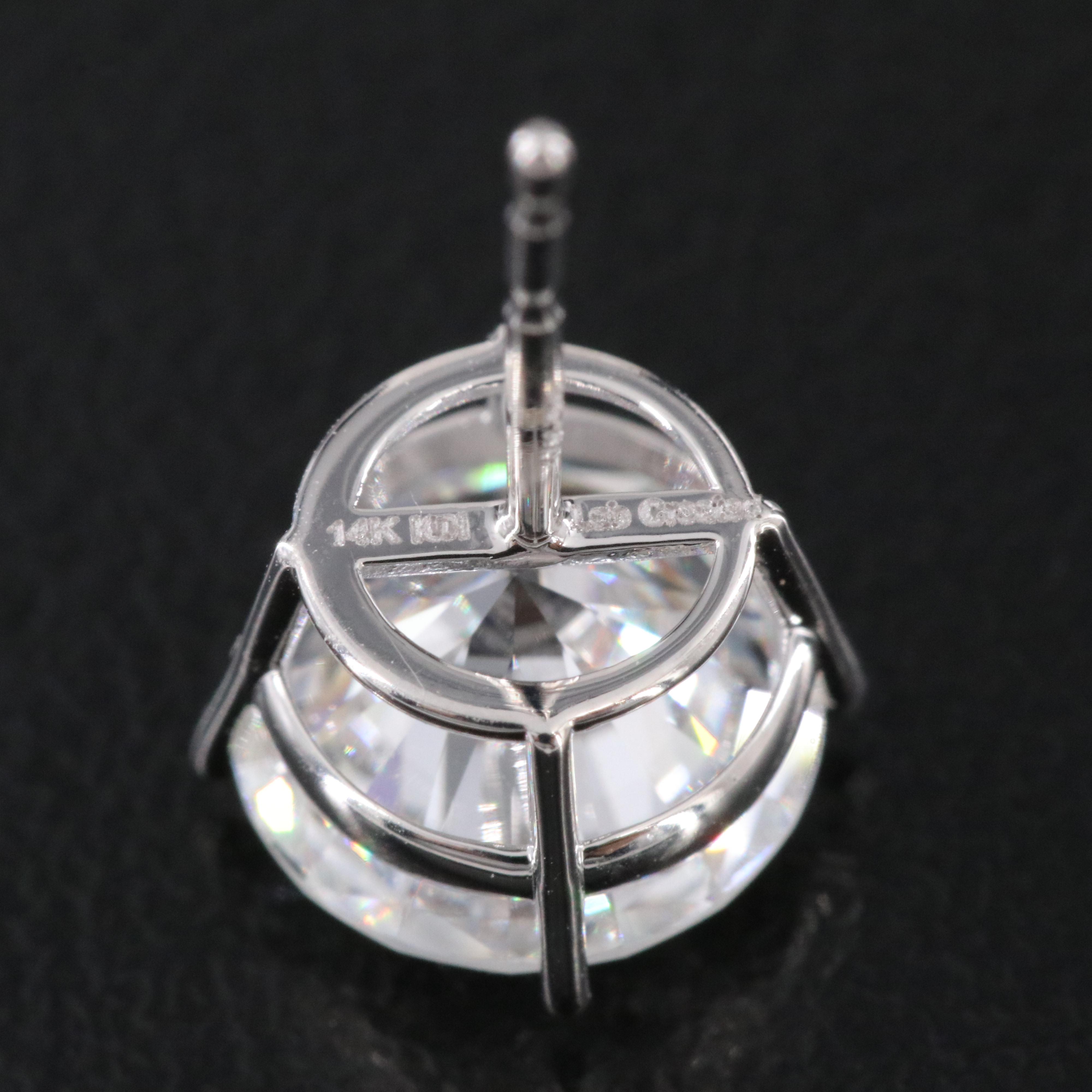 14K 4.00 CTW Lab Grown Diamond Stud Earrings