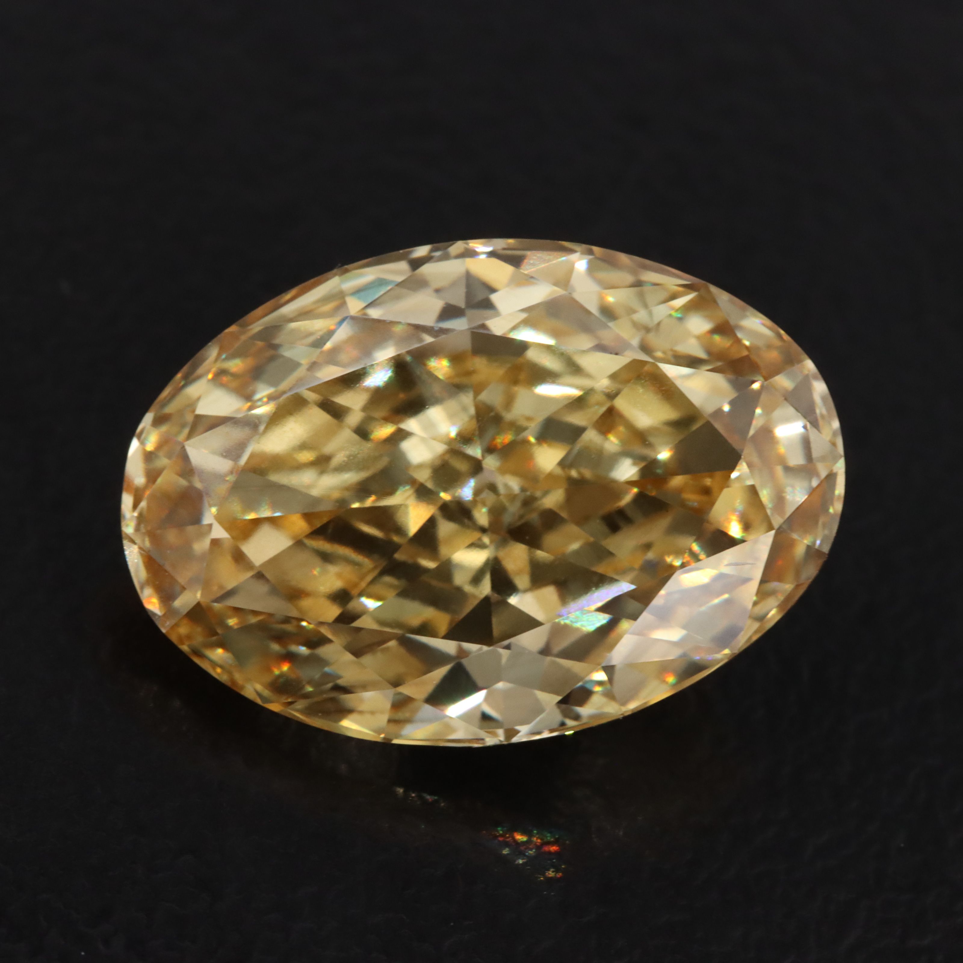 Loose 10.15 CT Fancy Intense Yellow Lab Grown Diamond with IGI Report