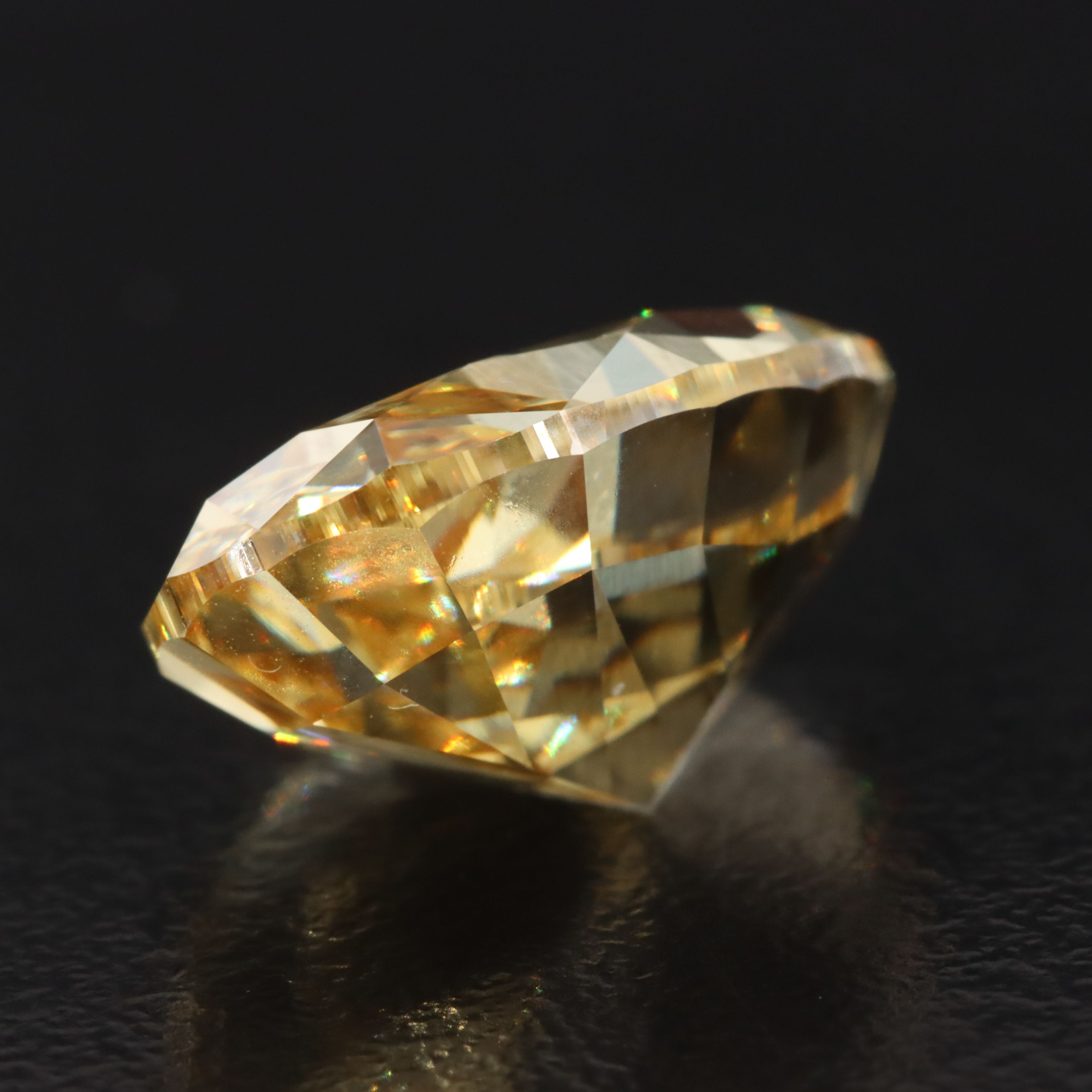 Loose 10.15 CT Fancy Intense Yellow Lab Grown Diamond with IGI Report