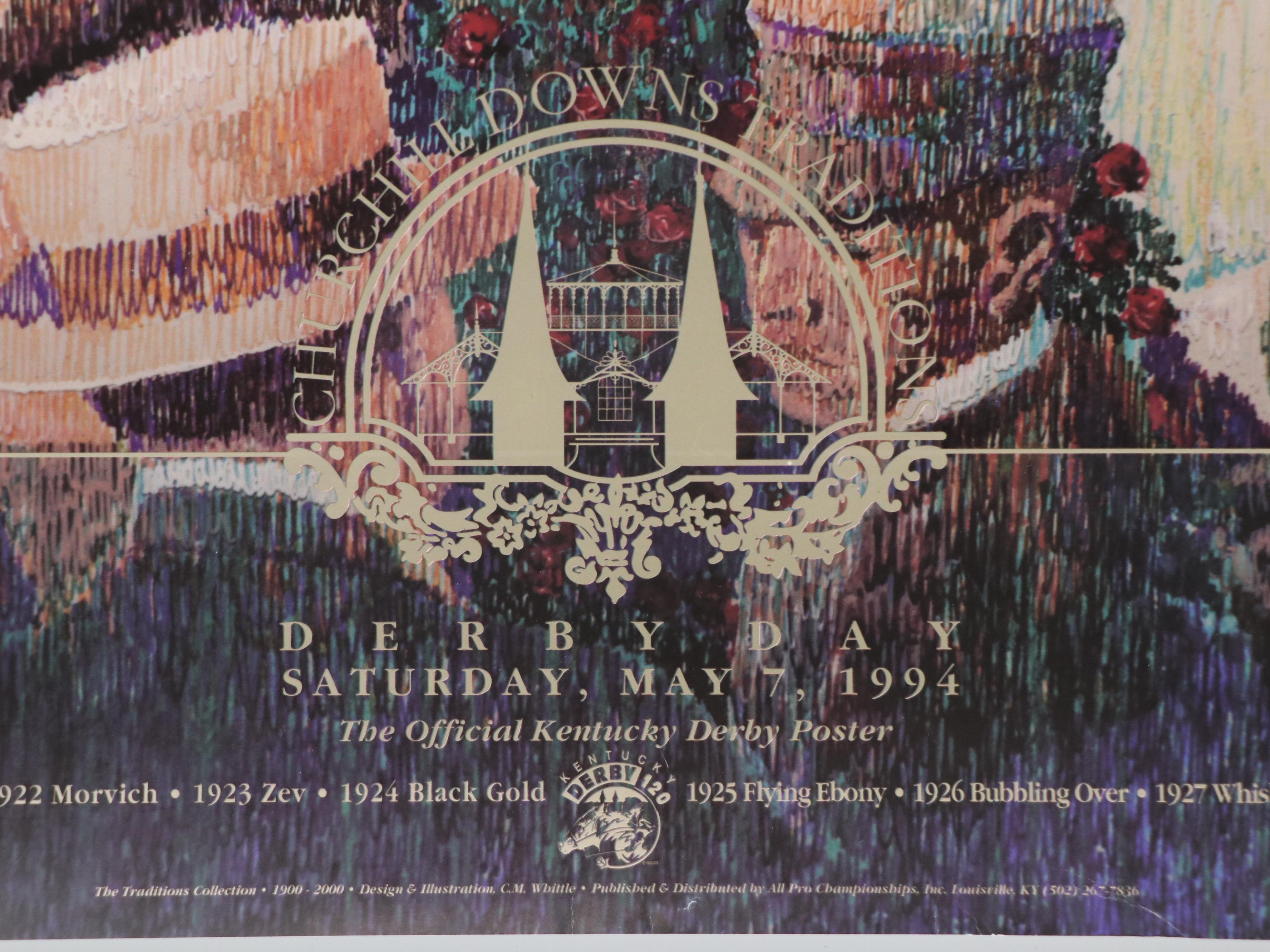 F. Steiner Offset Lithograph of Schönbrunn Palace and Other Prints