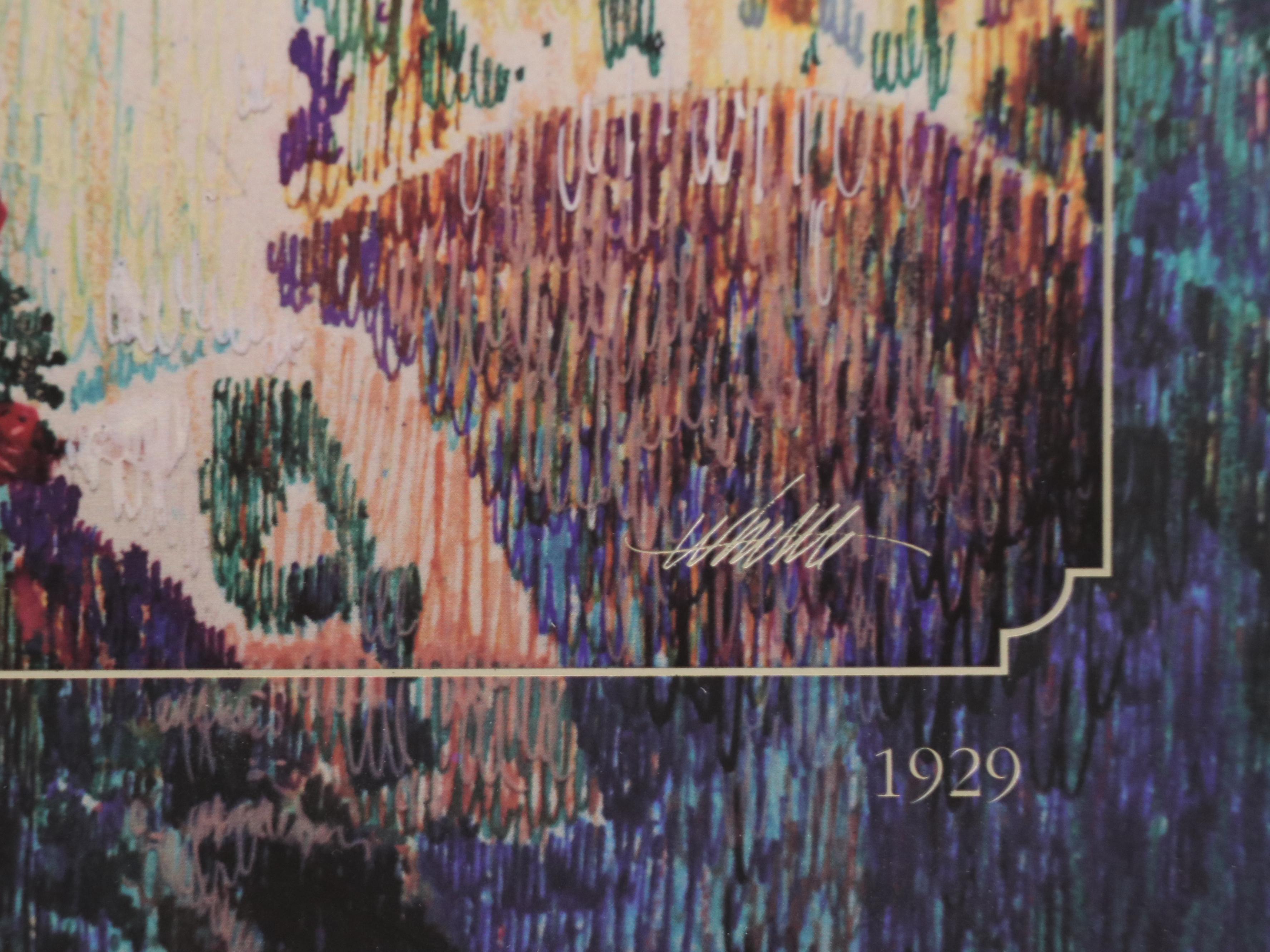 F. Steiner Offset Lithograph of Schönbrunn Palace and Other Prints