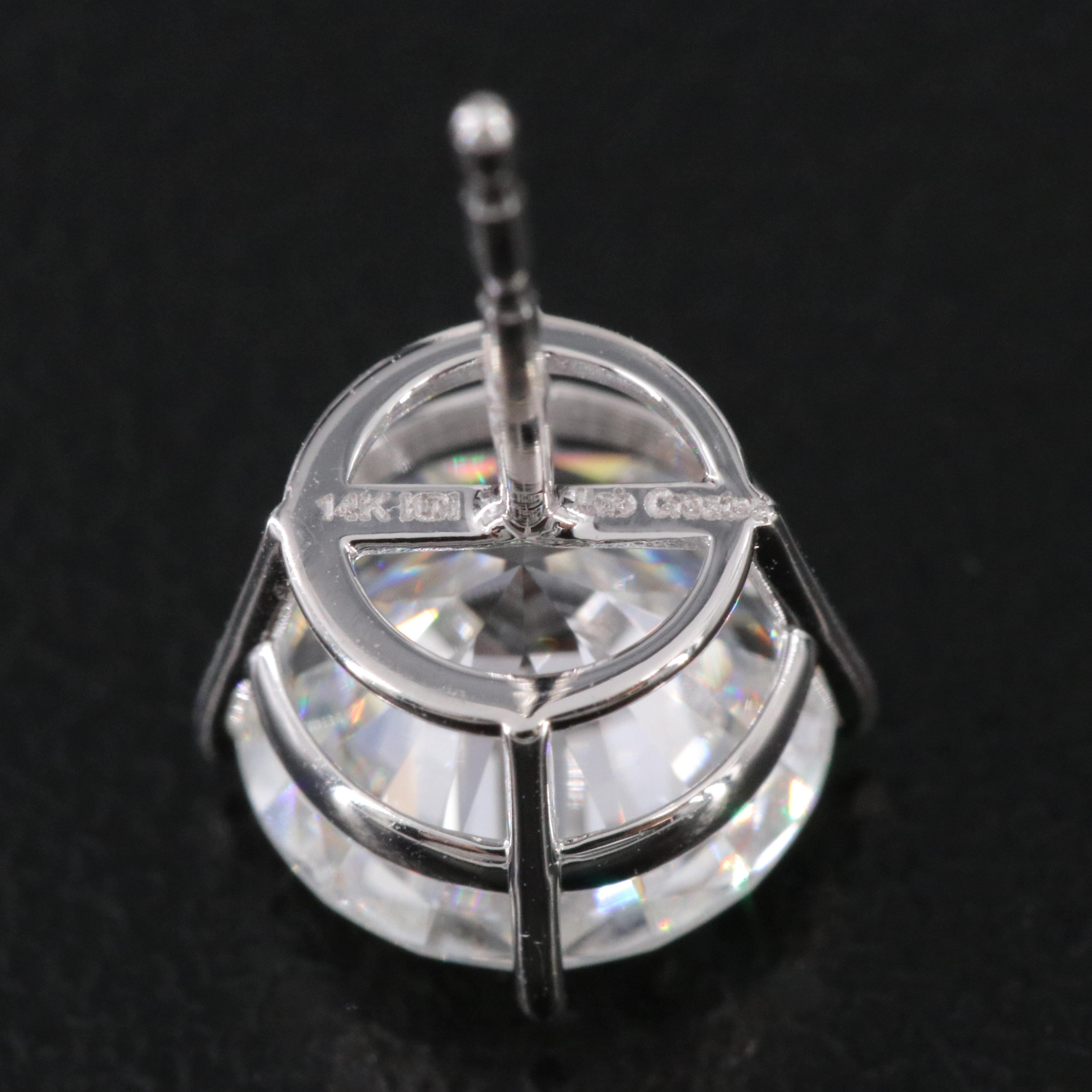 14K 4.00 CTW Lab Grown Diamond Stud Earrings