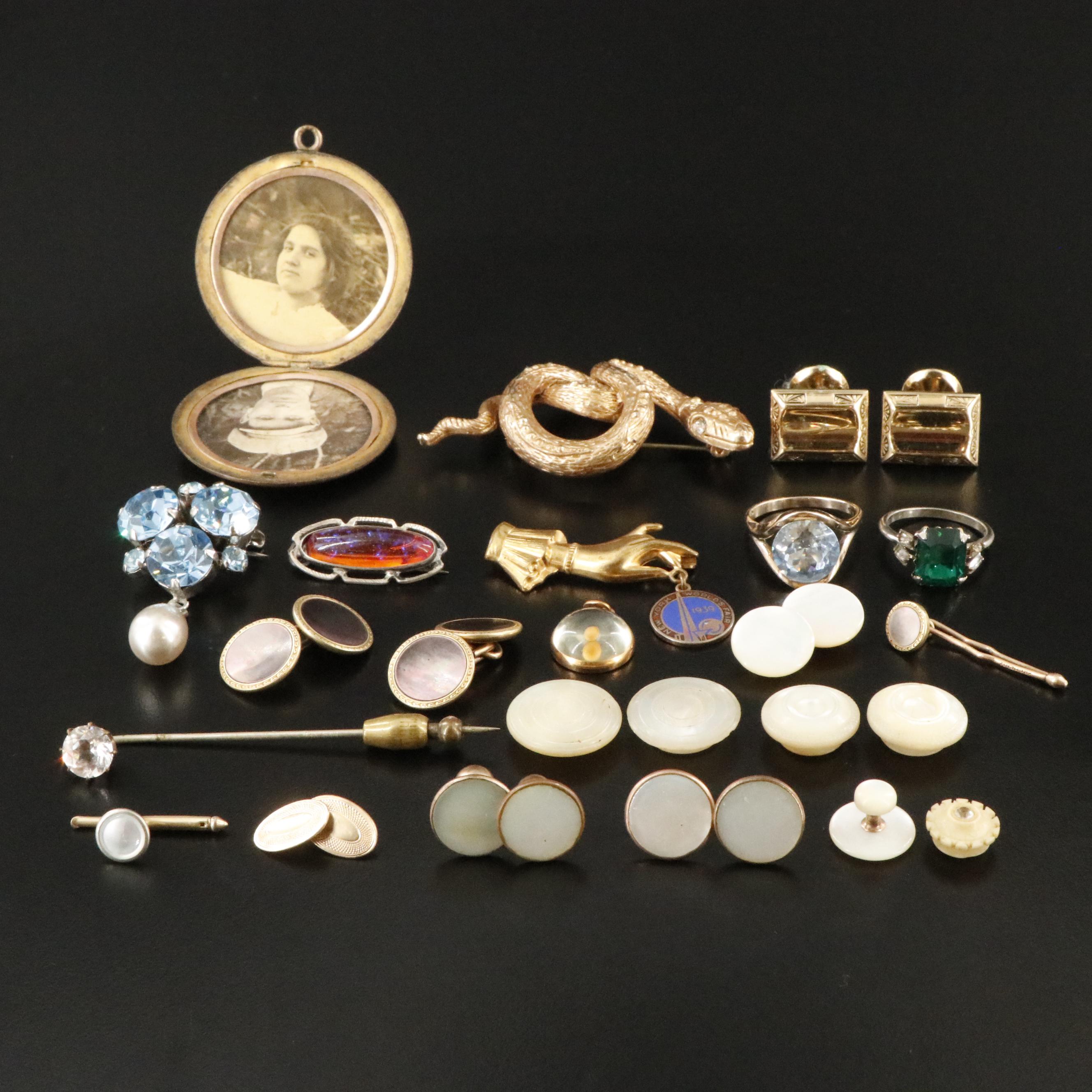 Krementz, 10K, and Sterling Featured in Vintage and Antique Jewelry Collection