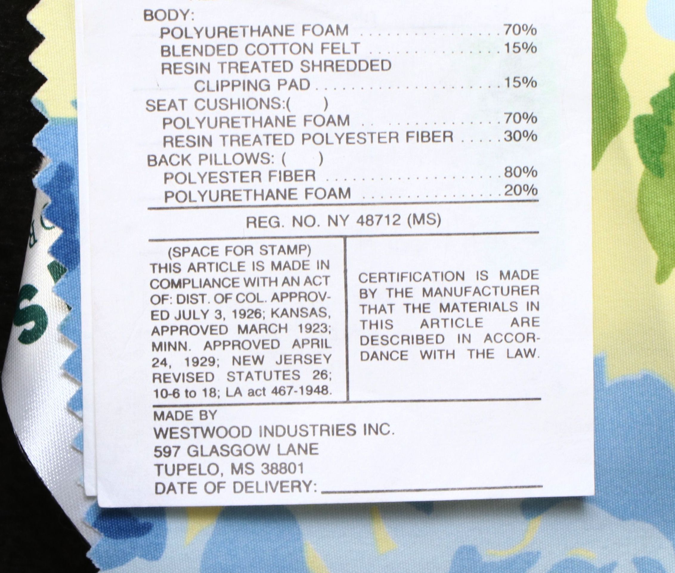 Set of Six Floral Dining Chairs