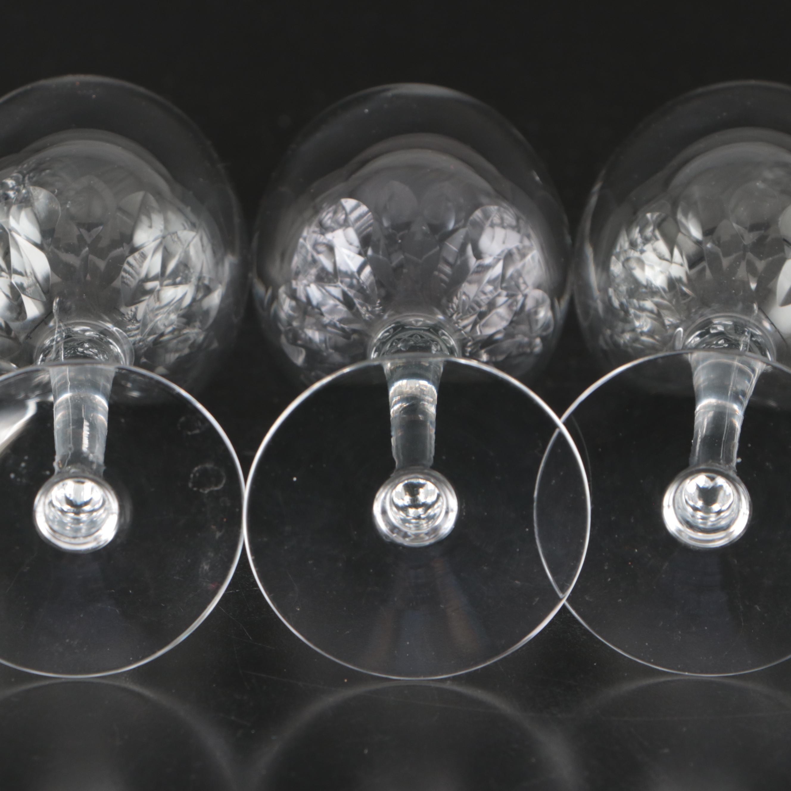 Orrefors "Prelude" Crystal Water Goblets and Claret Wine Glasses