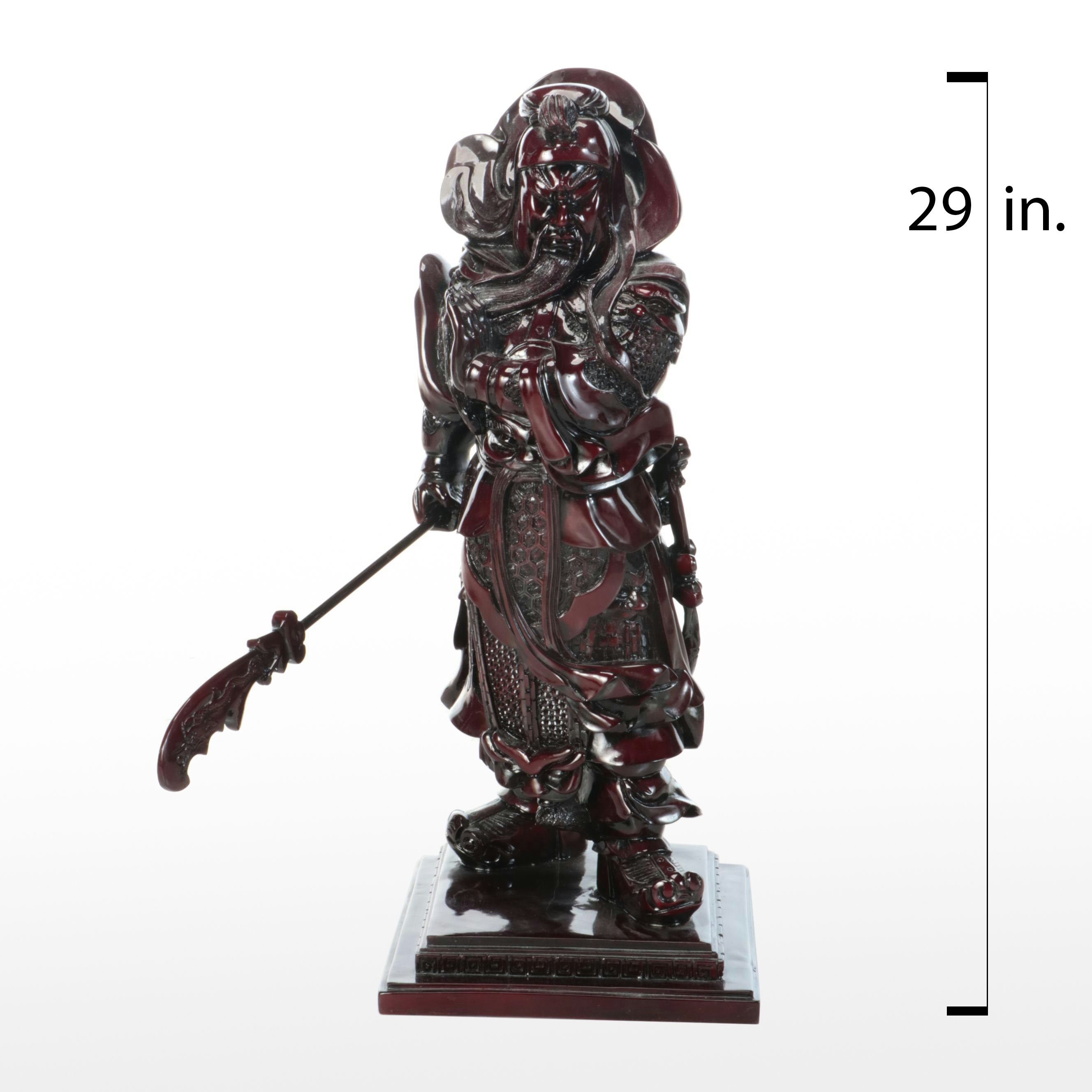 Chinese Guan Yu God of War Resin Statue