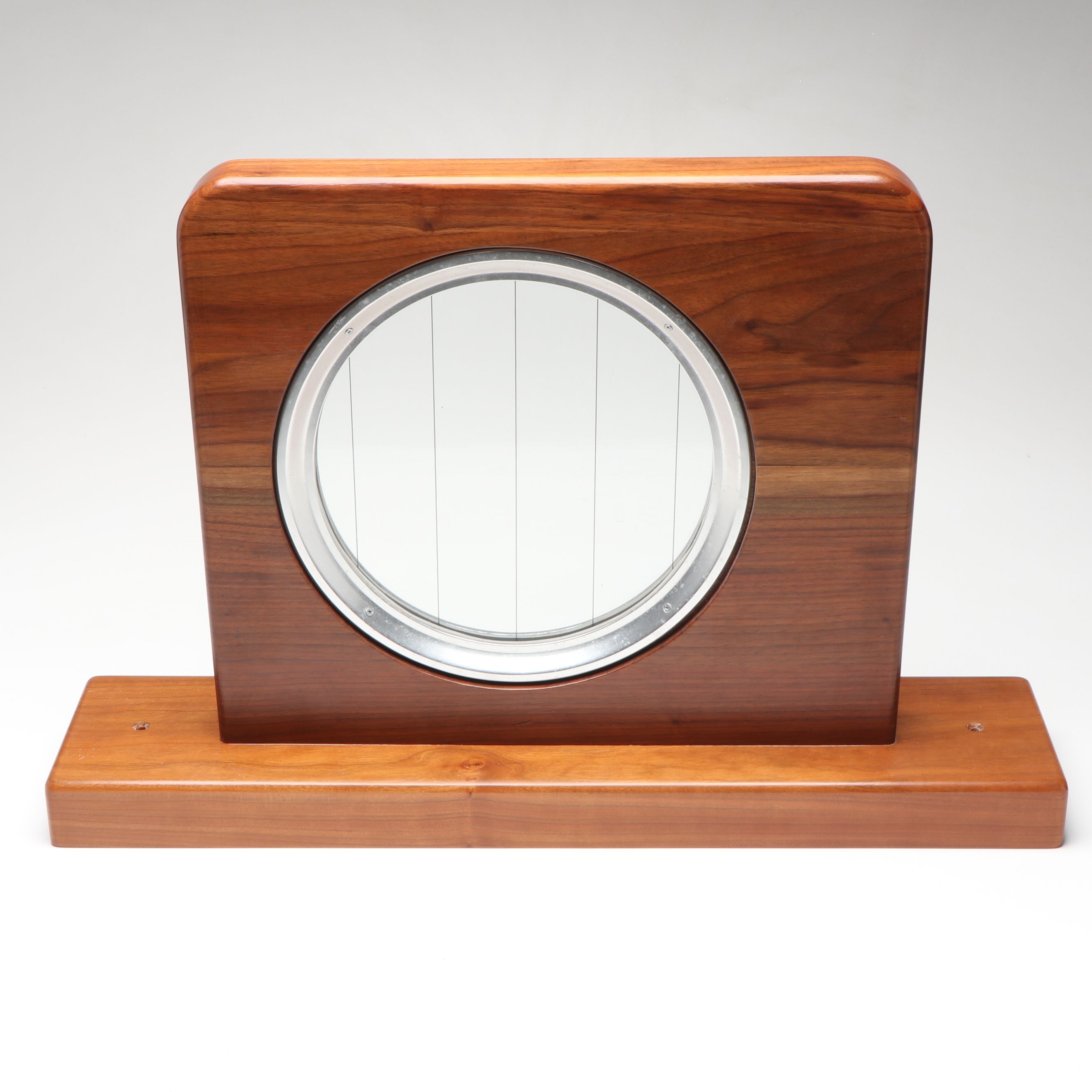 Walnut Ship Porthole and Victorian Doorknob Set