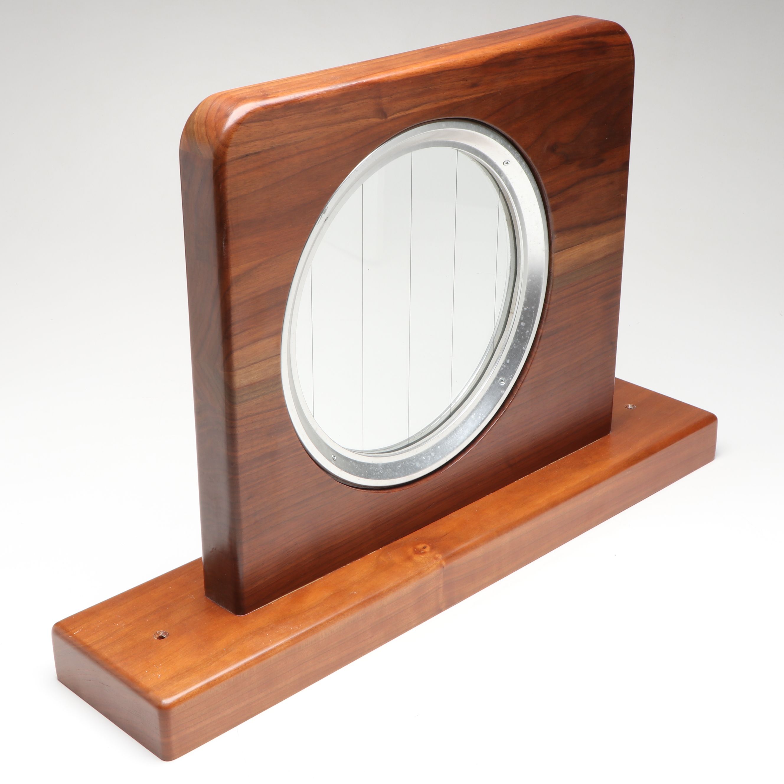 Walnut Ship Porthole and Victorian Doorknob Set