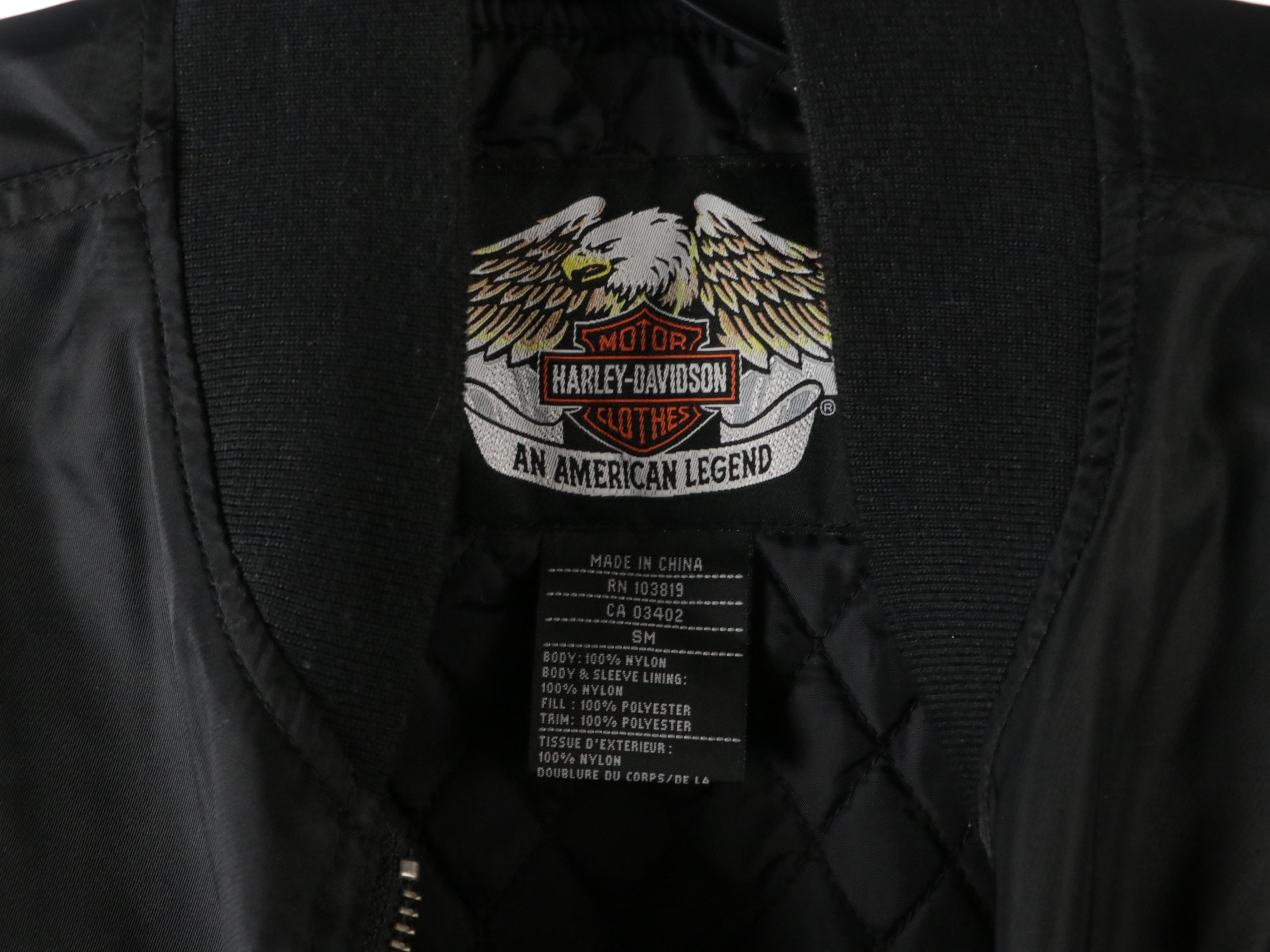 Harley-Davidson Nylon Work Bag, Cotton Shirts, Bomber Jacket and Denim Jacket