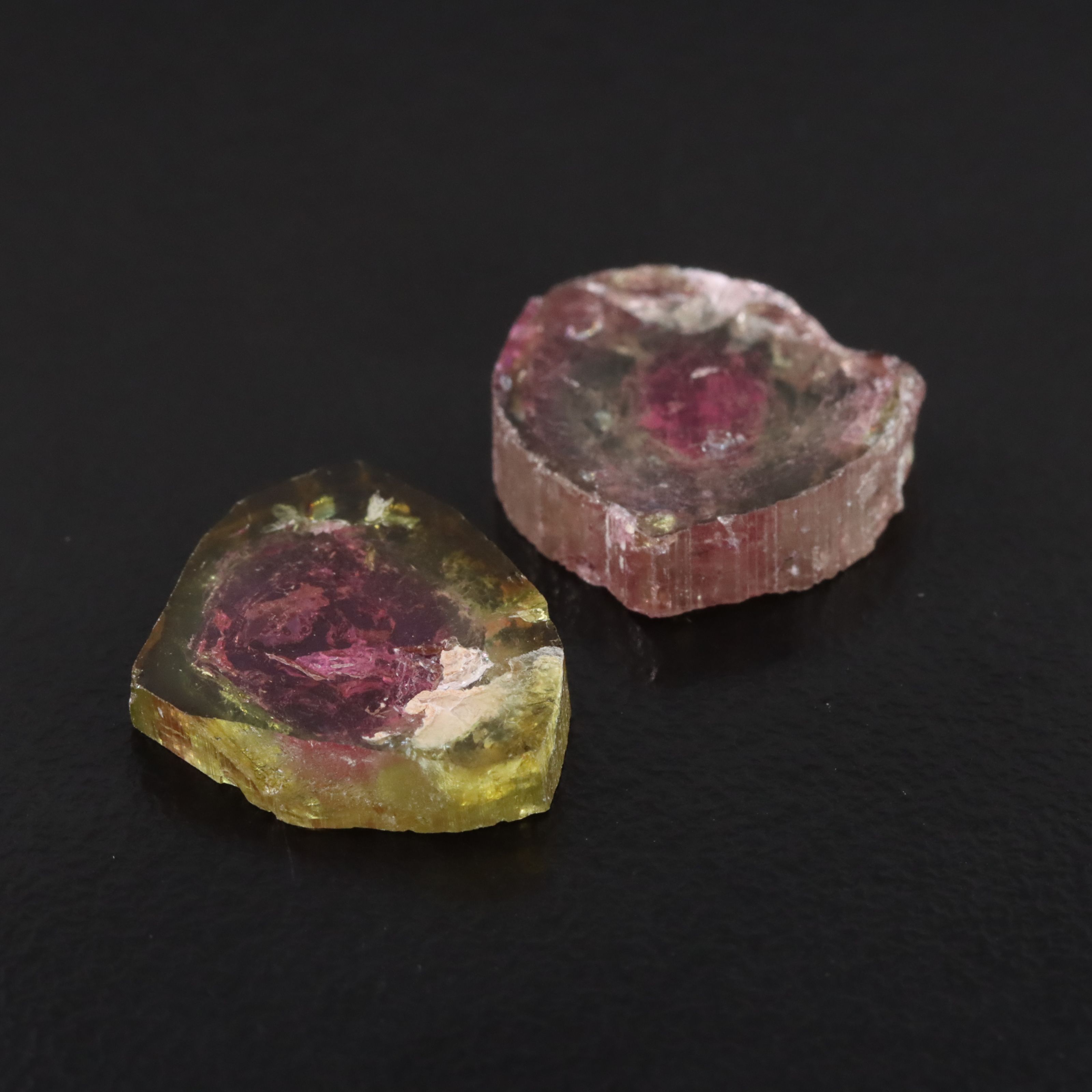 Loose 10.94 CTW Watermelon Tourmalines