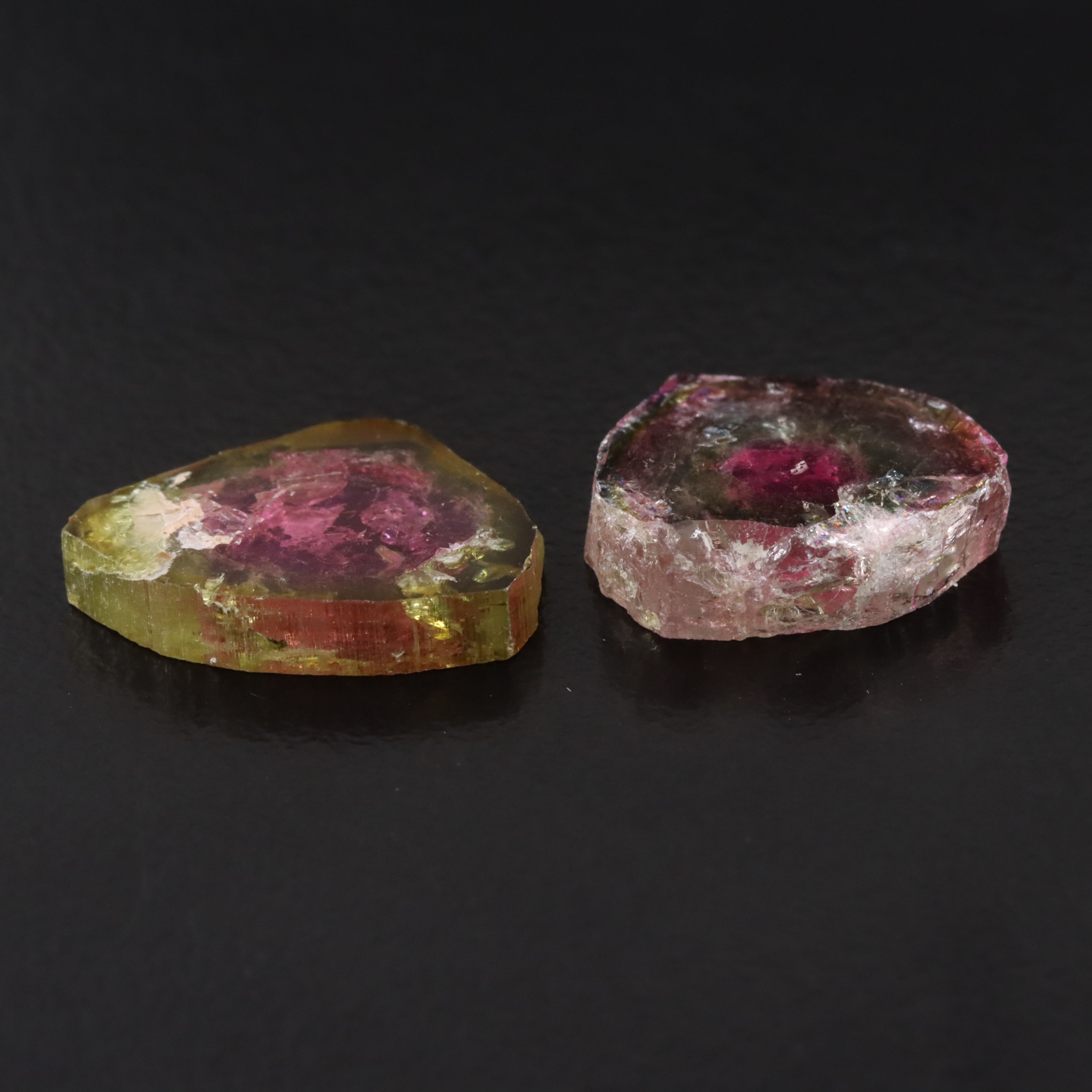 Loose 10.94 CTW Watermelon Tourmalines