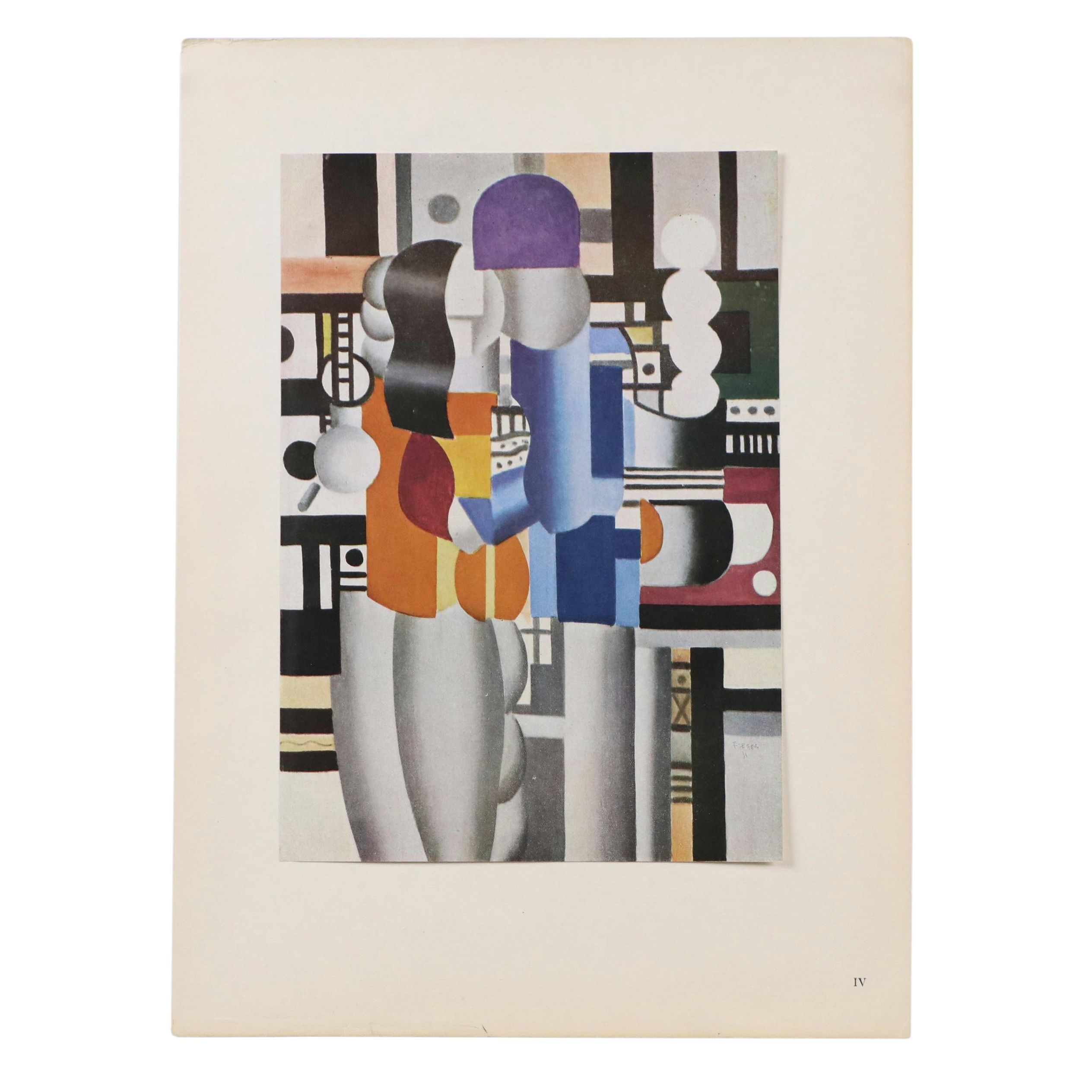 After Fernand Léger Offset Lithograph "Homme et Femme," Mid-20th Century