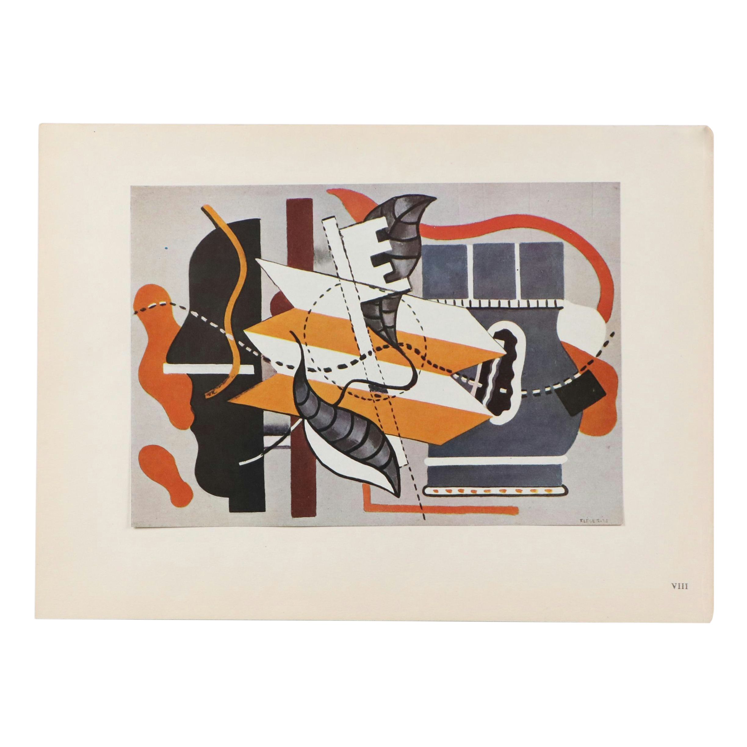 After Léger Offset Lithograph "Nature Morte au Pointillé," Mid-20th Century