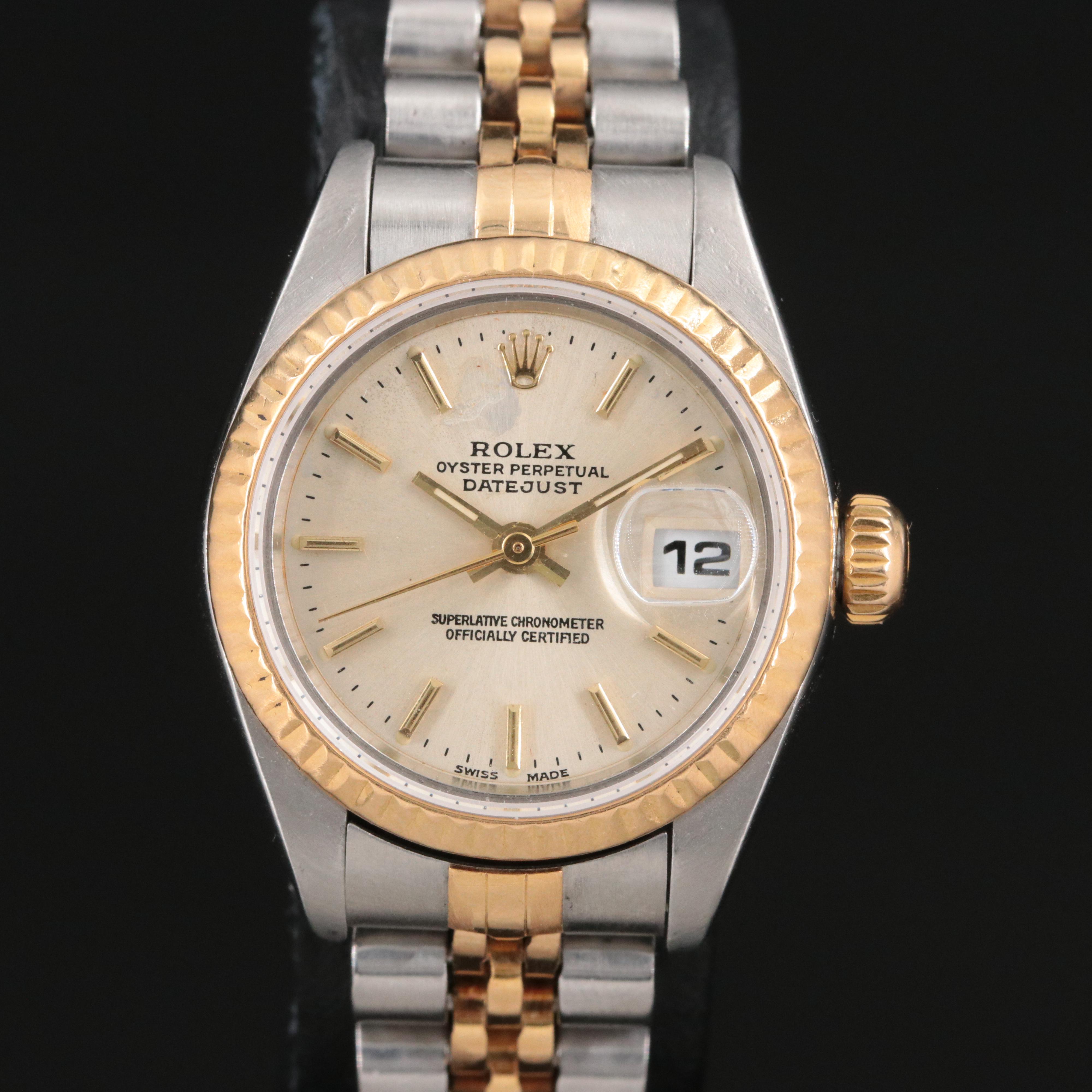 Rolex 2002 Two Tone 18K & Steel Datejust Watch