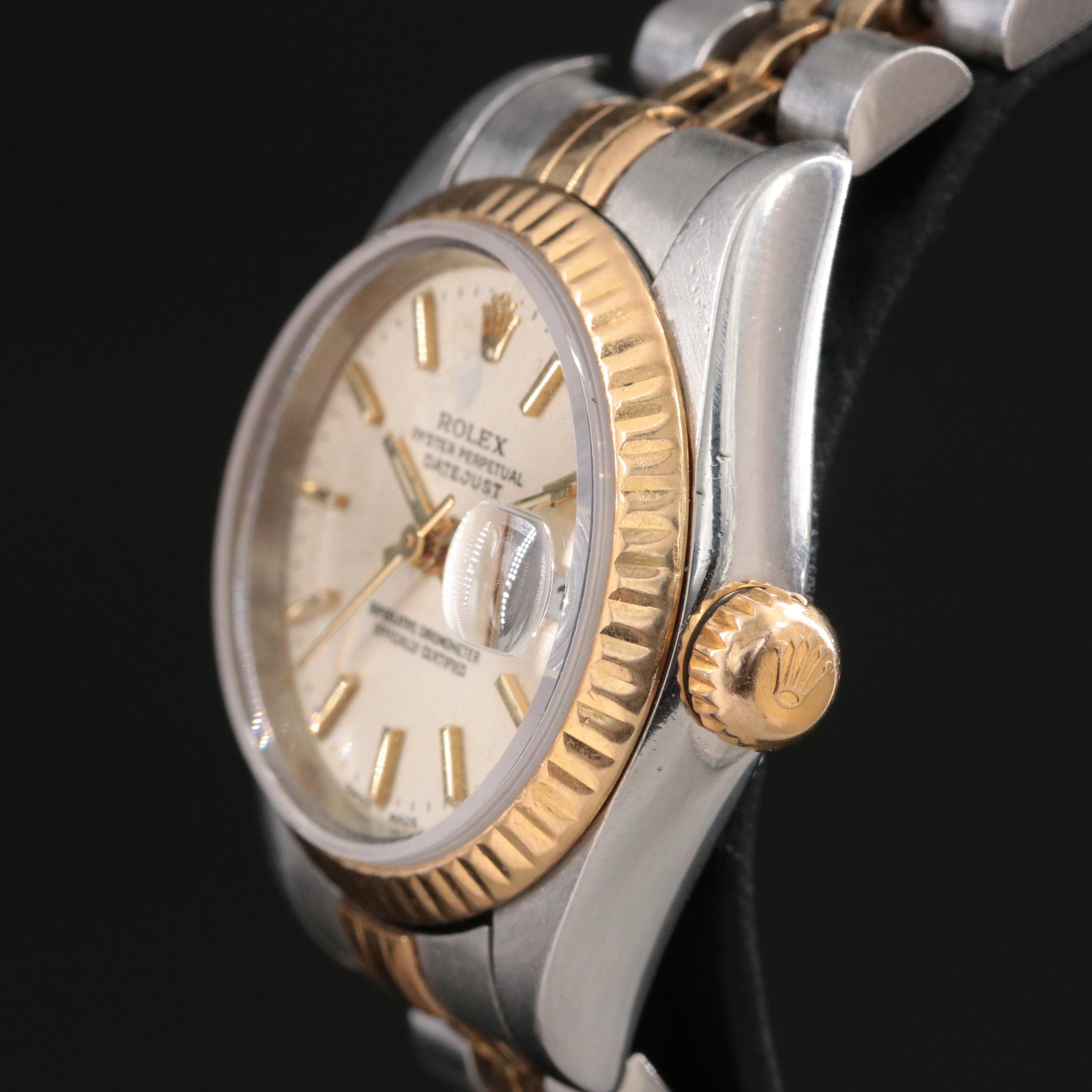 Rolex 2002 Two Tone 18K & Steel Datejust Watch