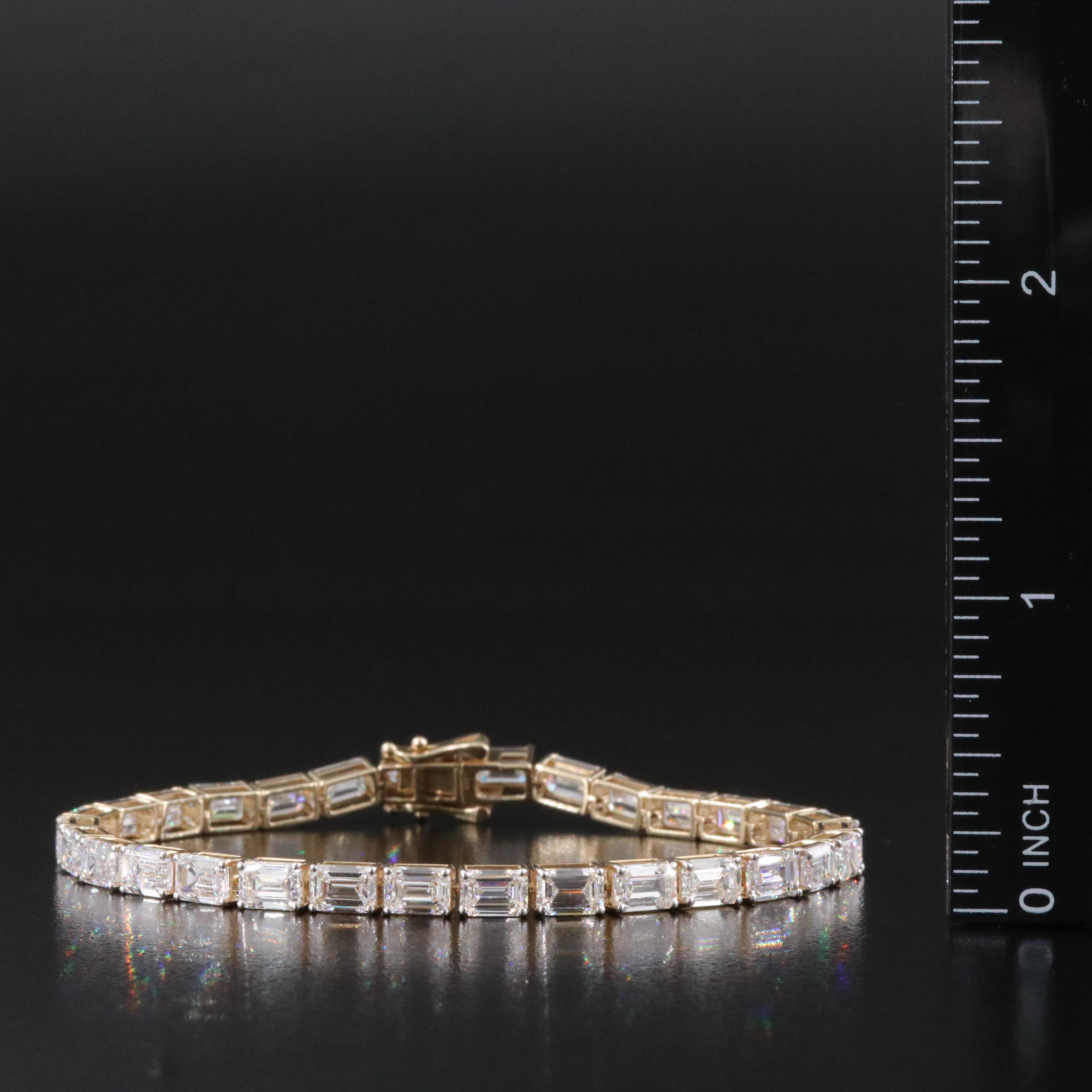 14K 17.28 CTW Lab Grown Diamond Line Bracelet