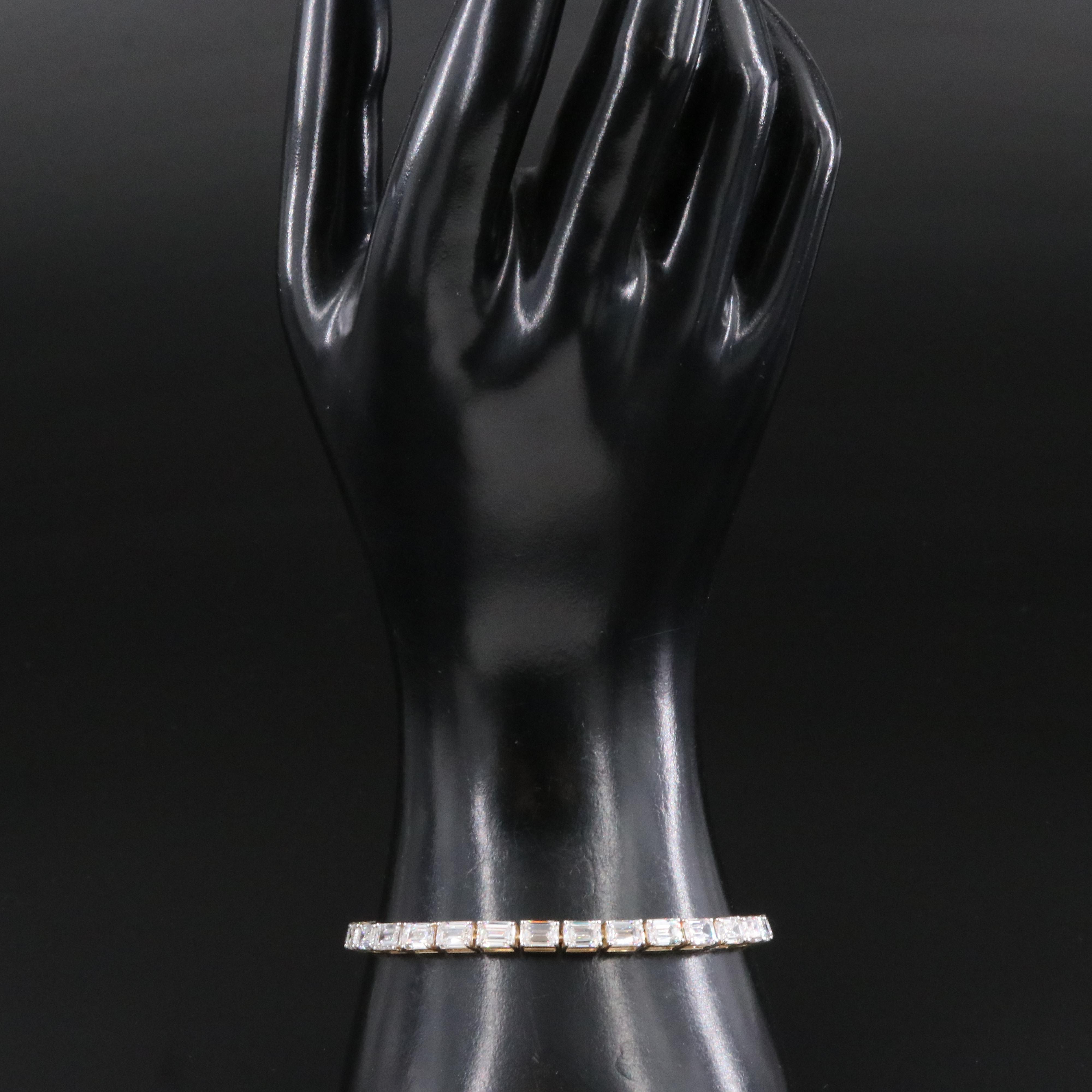 14K 17.28 CTW Lab Grown Diamond Line Bracelet