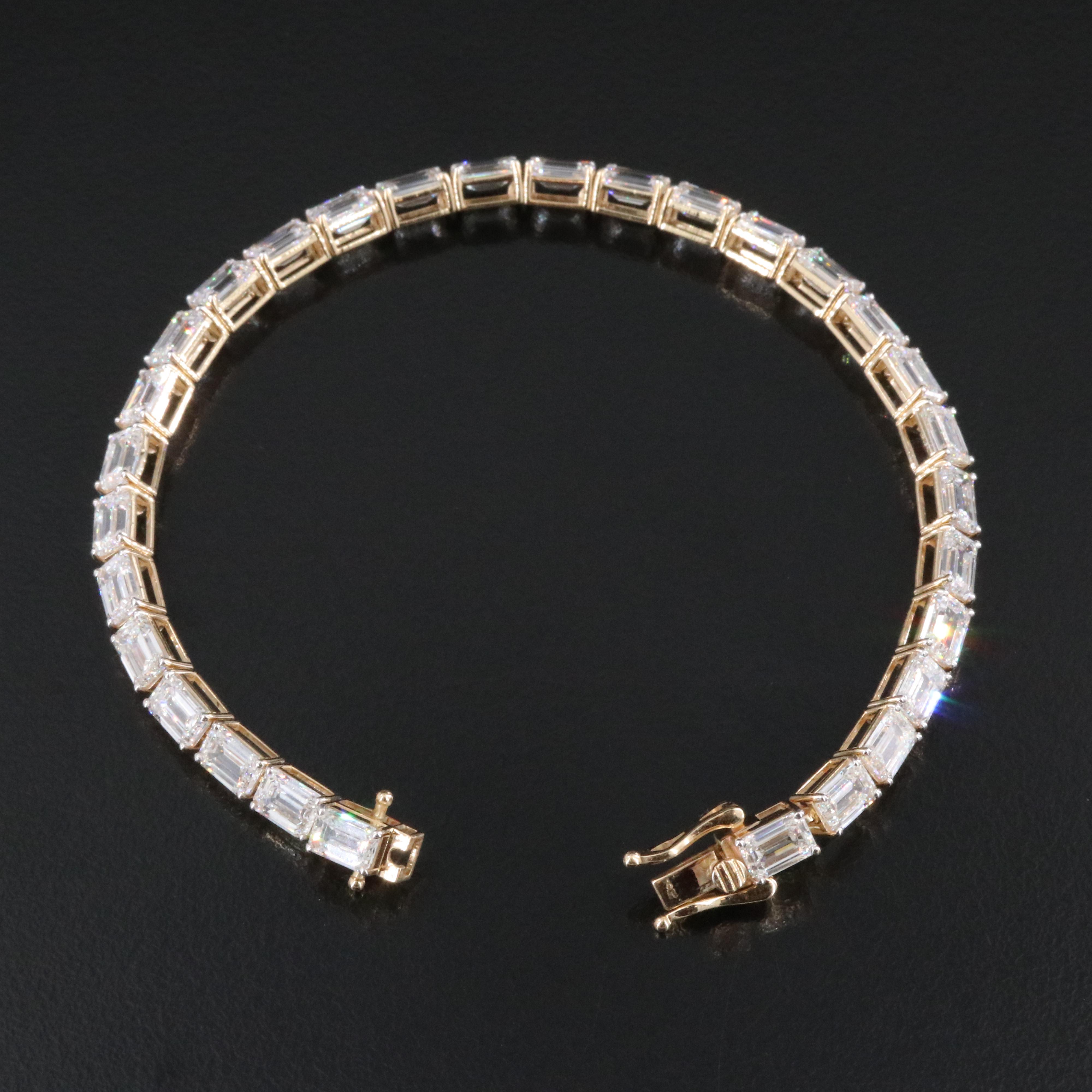 14K 17.28 CTW Lab Grown Diamond Line Bracelet