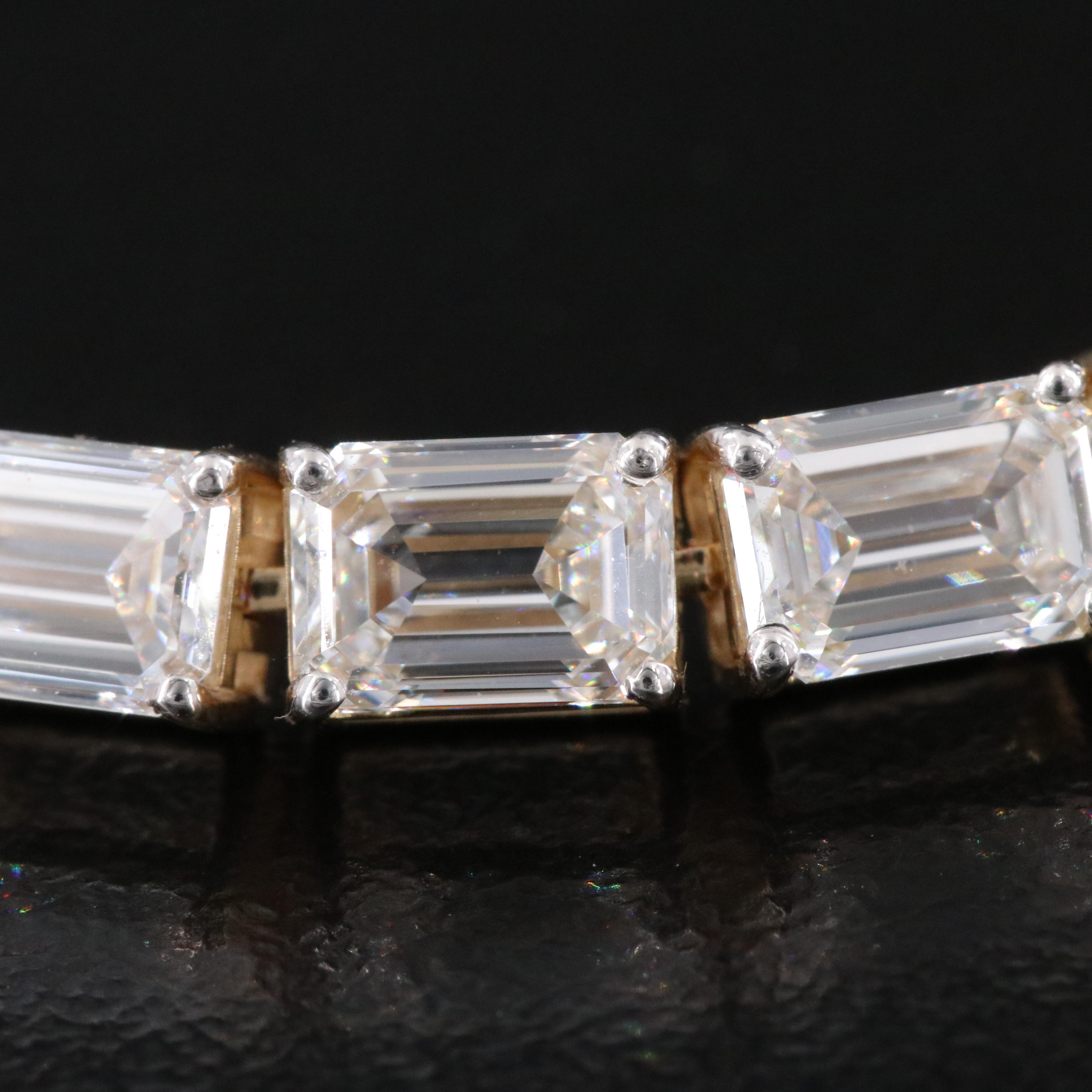 14K 17.28 CTW Lab Grown Diamond Line Bracelet