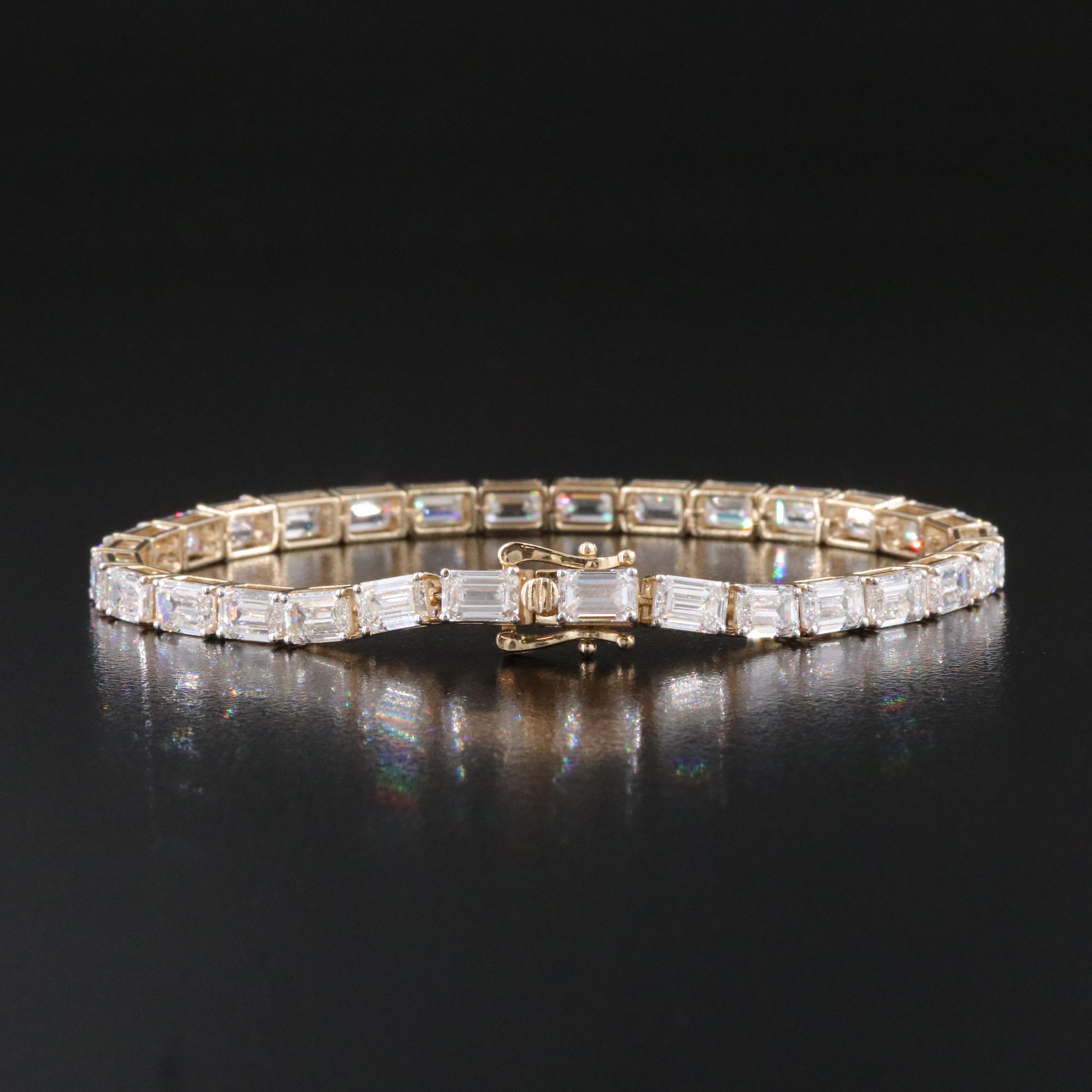 14K 17.28 CTW Lab Grown Diamond Line Bracelet