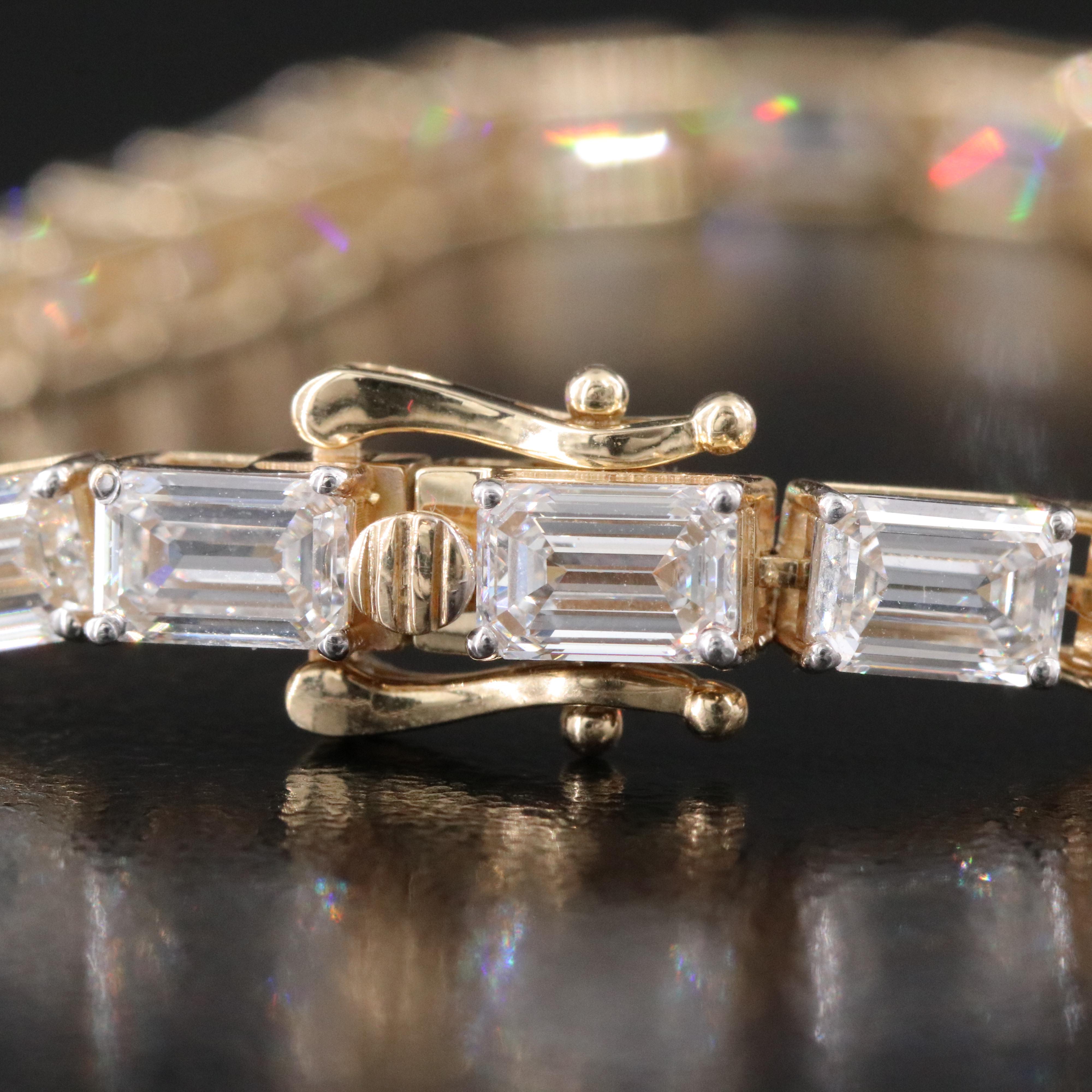 14K 17.28 CTW Lab Grown Diamond Line Bracelet