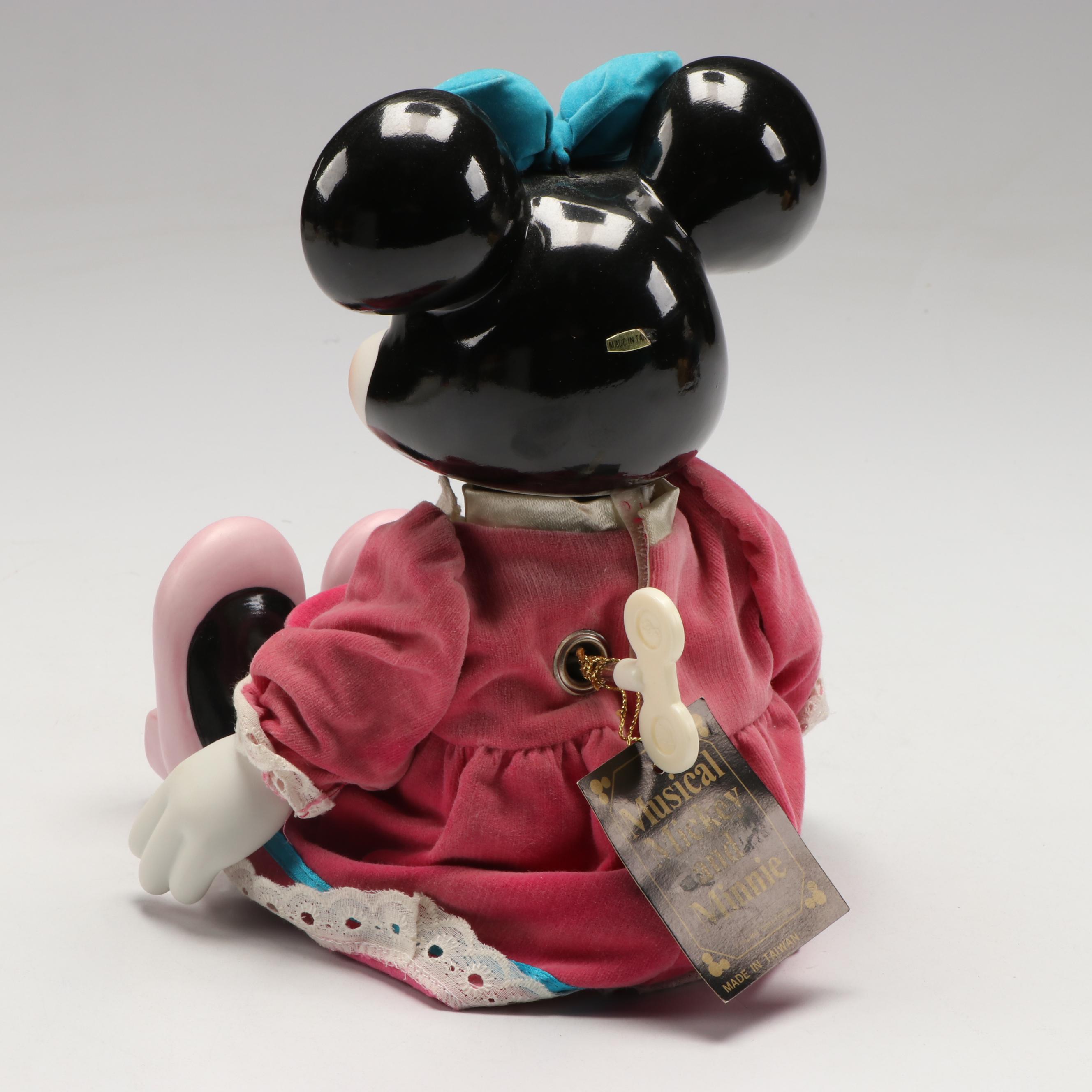 Walt Disney "Musical Mickey and Minnie" Wind-Up Dolls