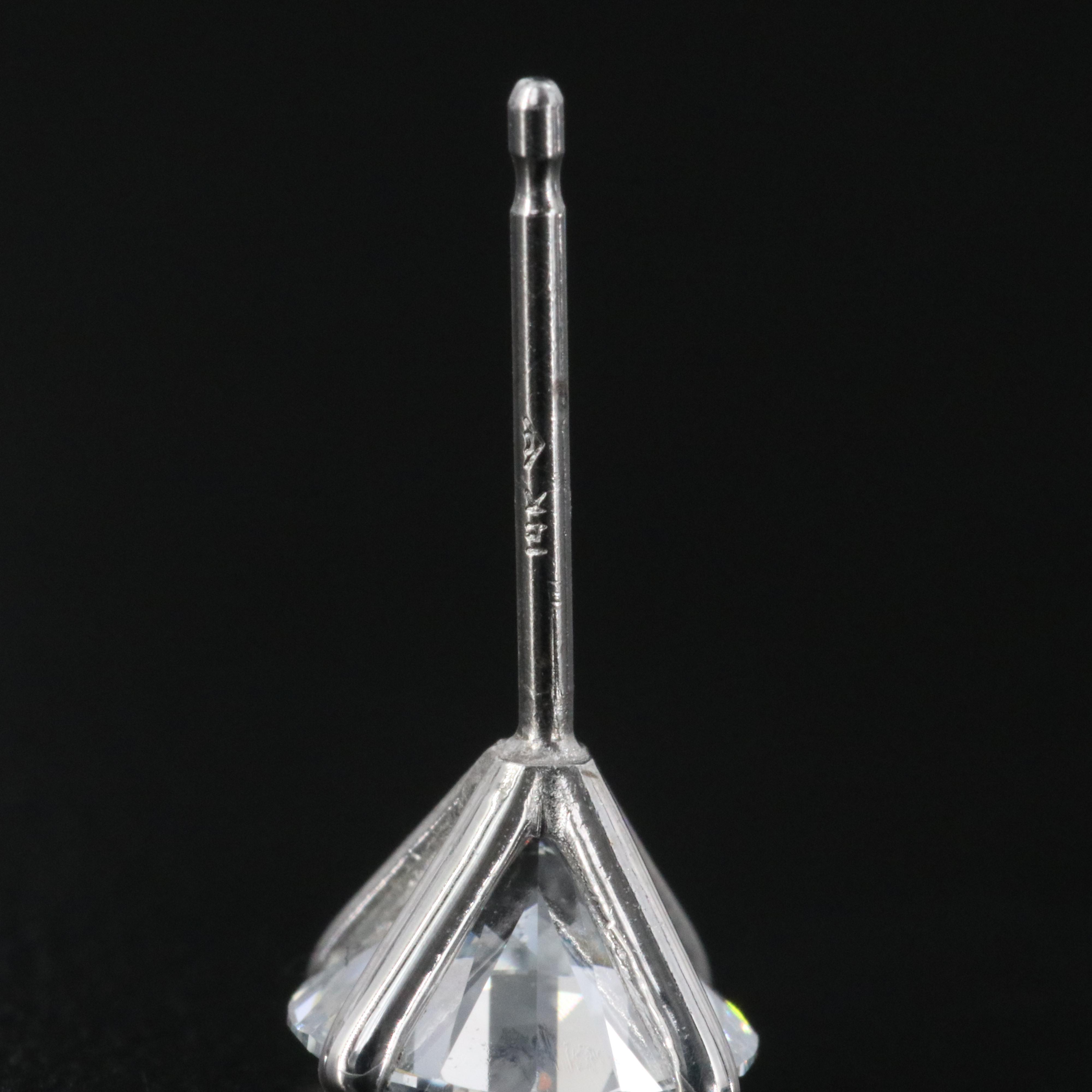 14K 2.03 CTW Internally Flawless Lab Grown Diamond Earrings with IGI Reports