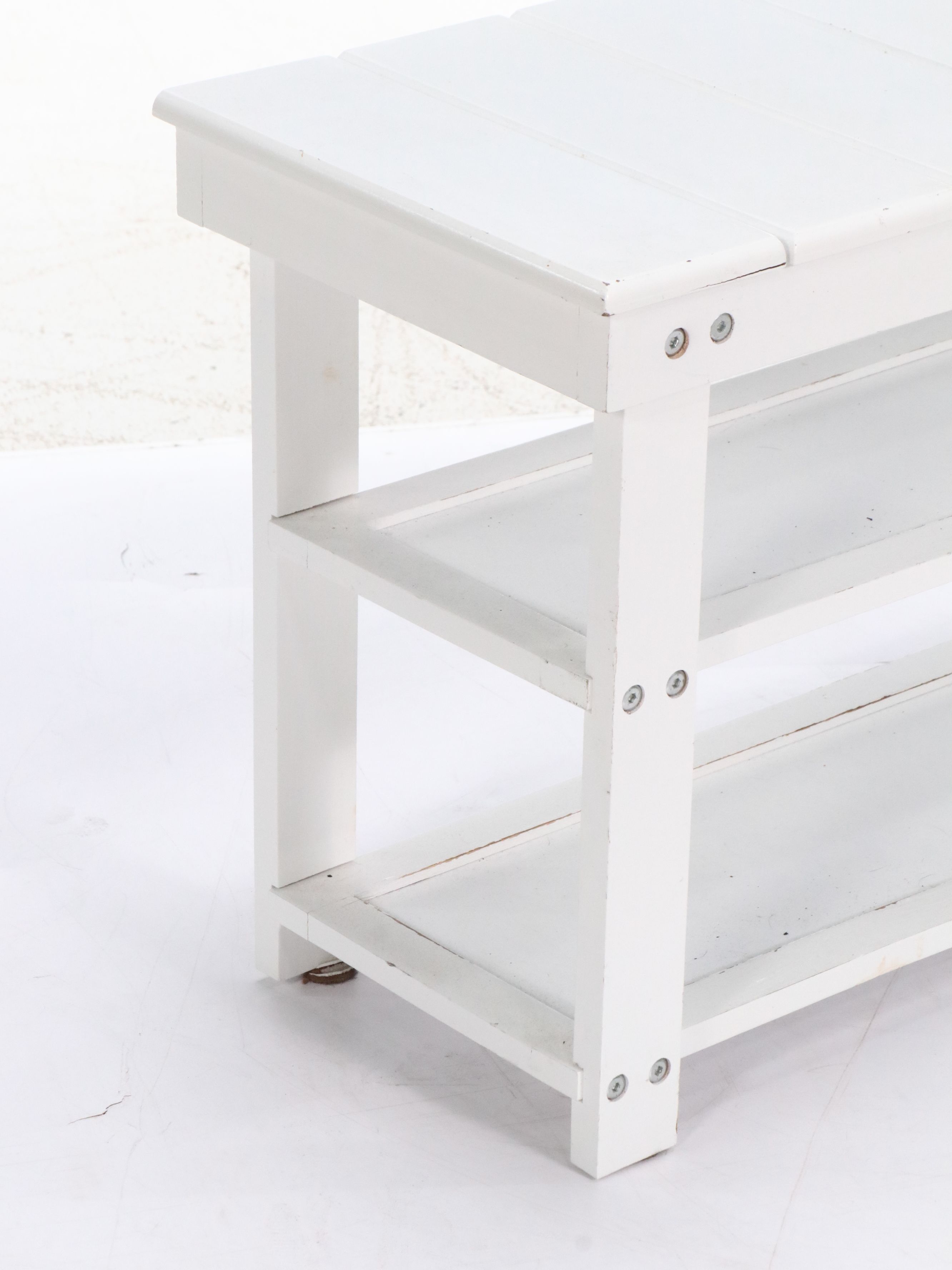 King's Brand Shaker Style Cabinet with Coordinating Bench and Wall Mirror