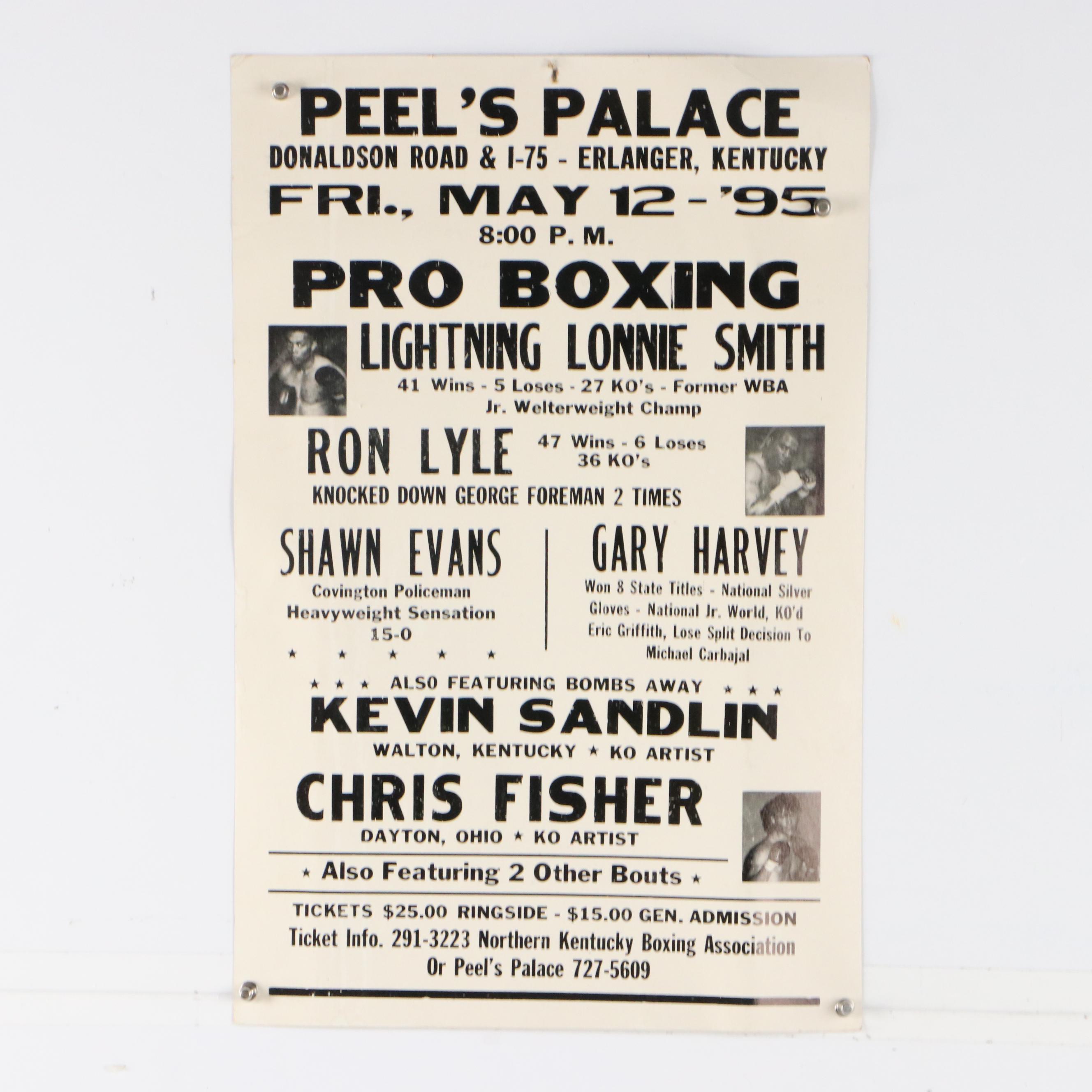 Peel's Palace and Covington Landing Pro Boxing Showcase Posters