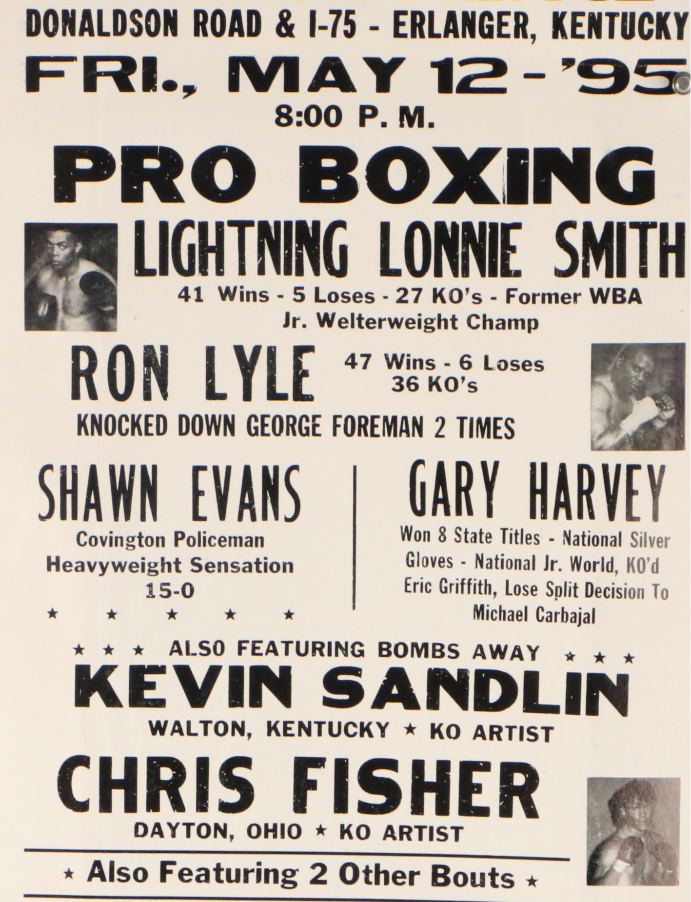 Peel's Palace and Covington Landing Pro Boxing Showcase Posters