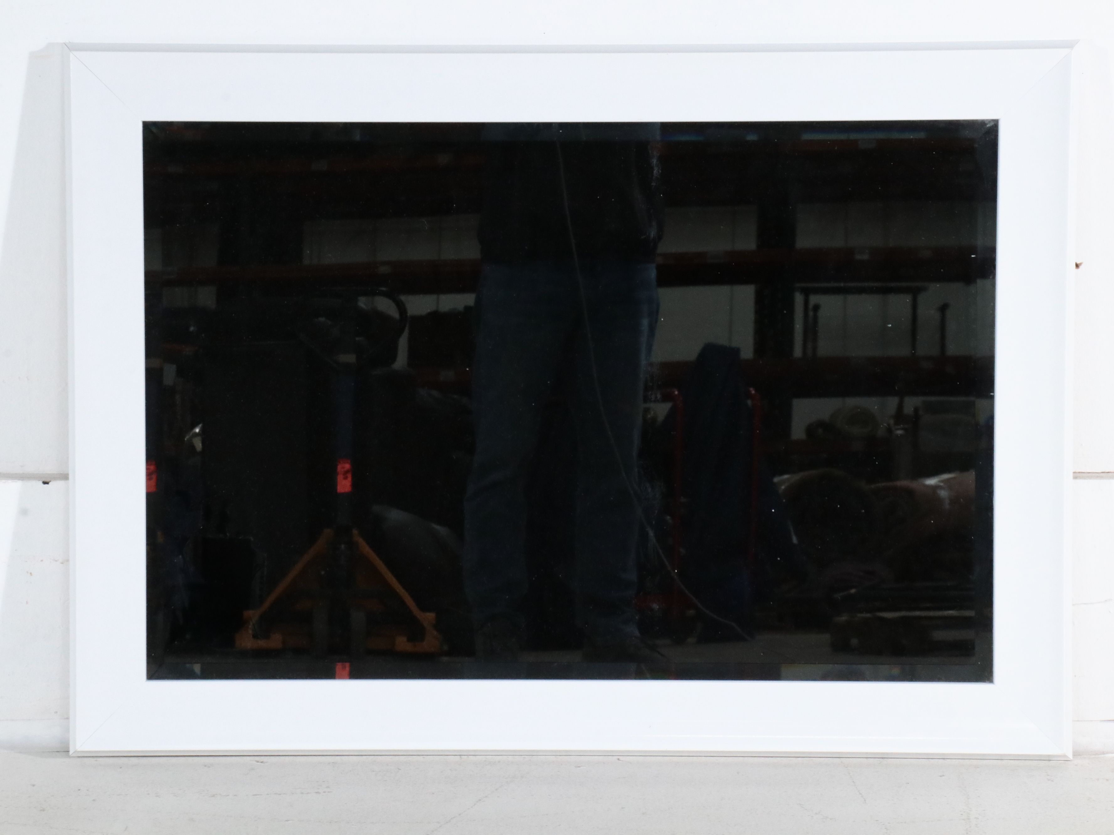 King's Brand Shaker Style Cabinet with Coordinating Bench and Wall Mirror