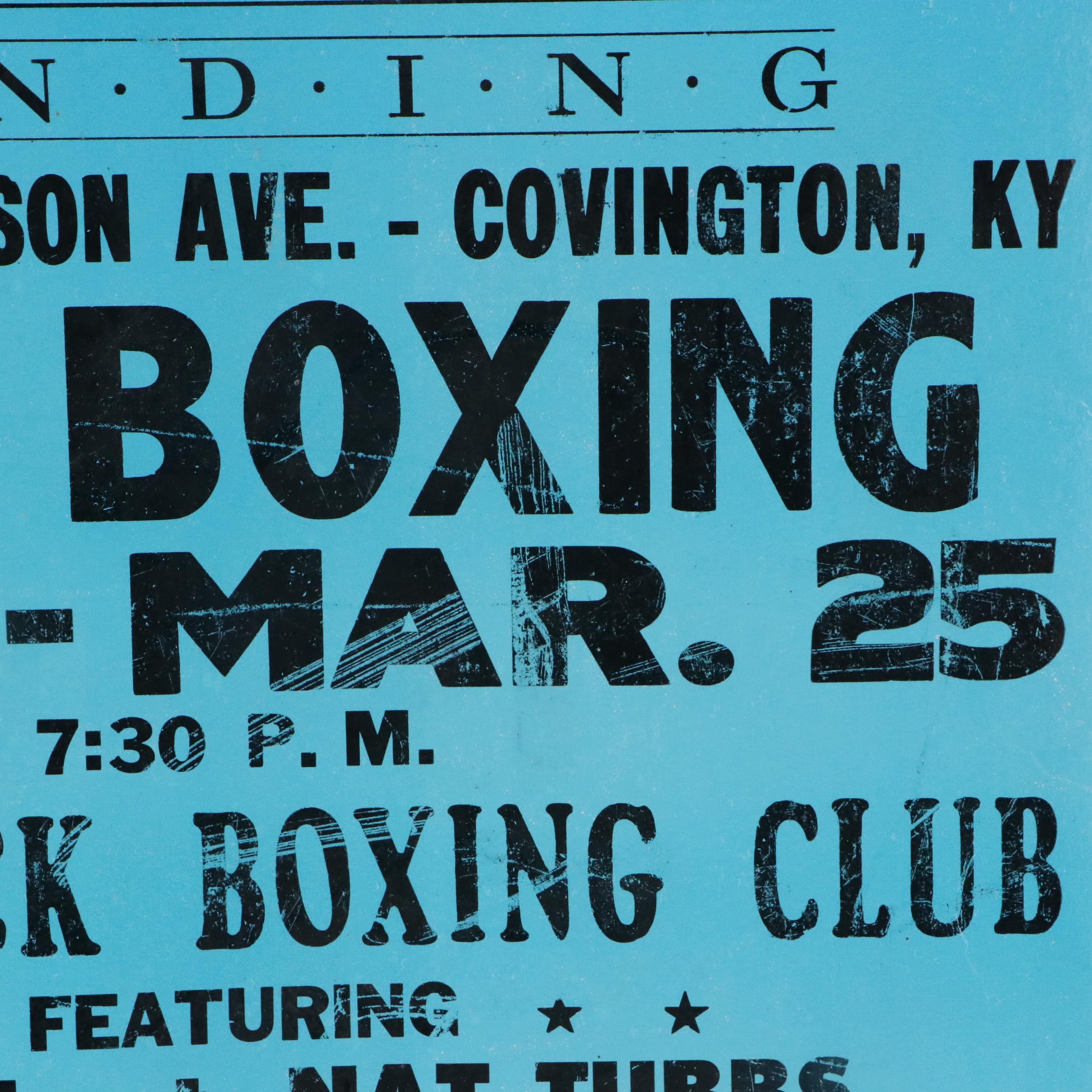 Peel's Palace and Covington Landing Pro Boxing Showcase Posters
