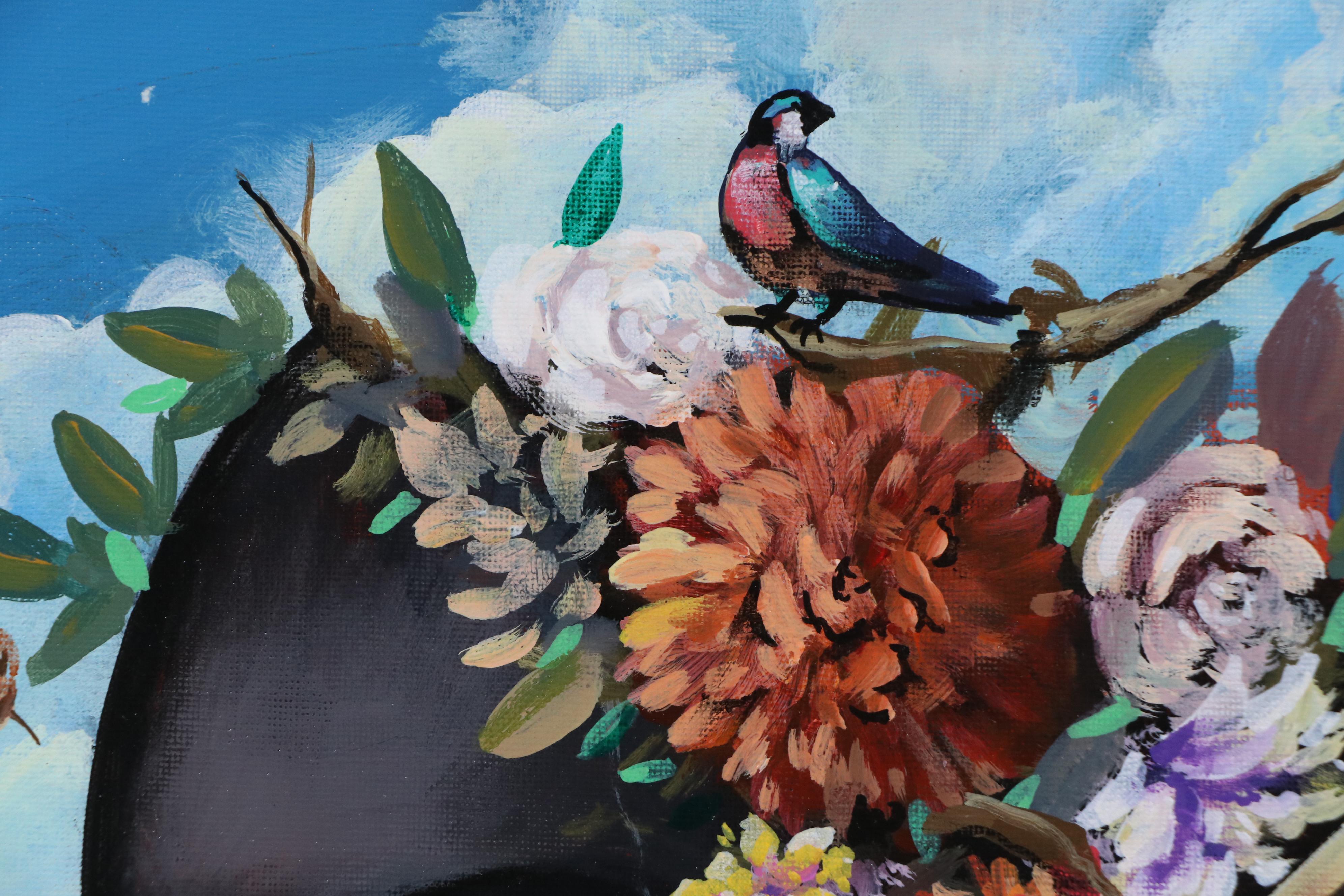 Jeshua Murillo Surrealist Acrylic Portrait, 21st Century