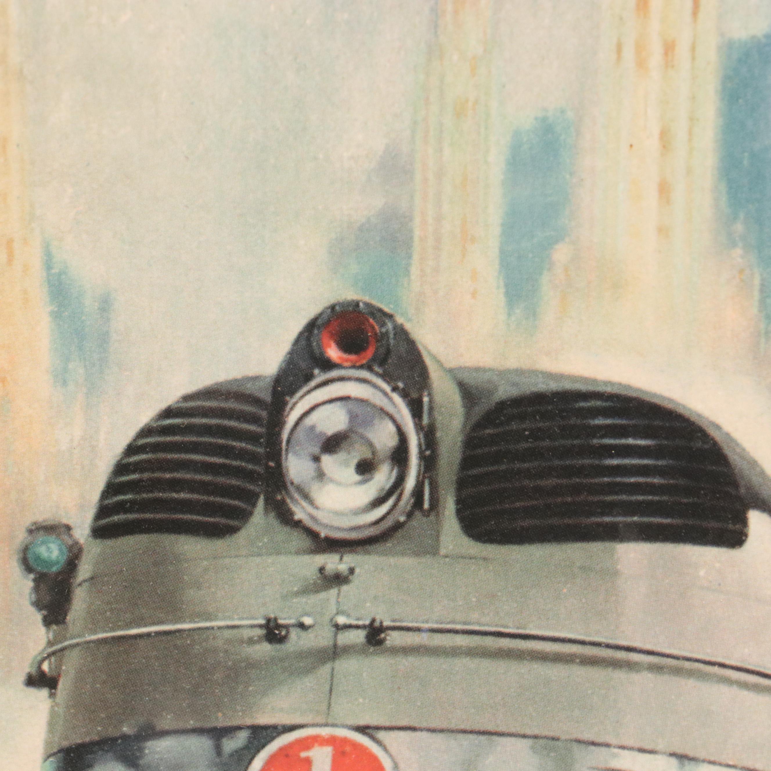 Offset Lithograph Train Advertisement "Hiawatha, First of the Speedliners"