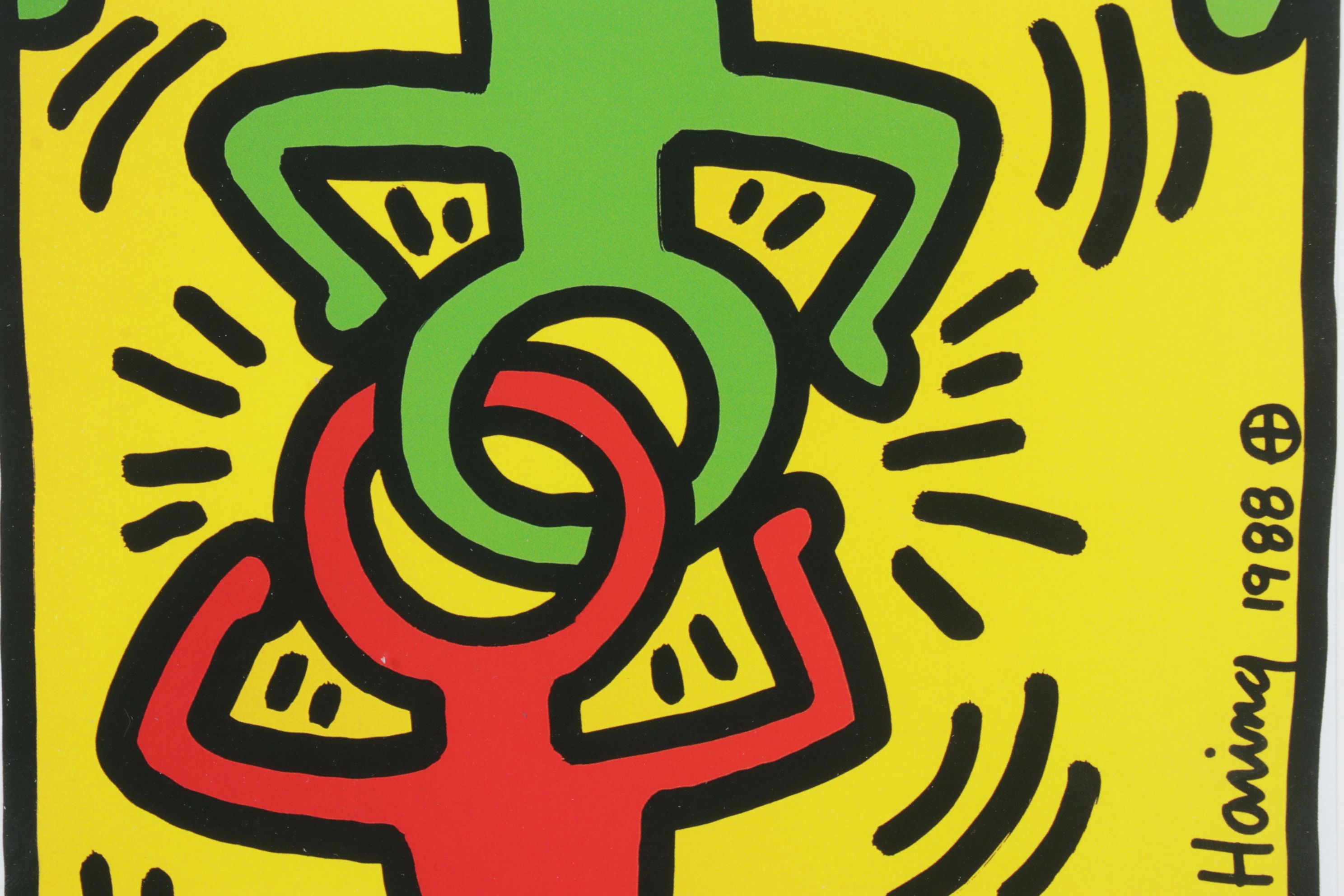 Offset Lithograph after Keith Haring "Düsseldorf 1988" Poster
