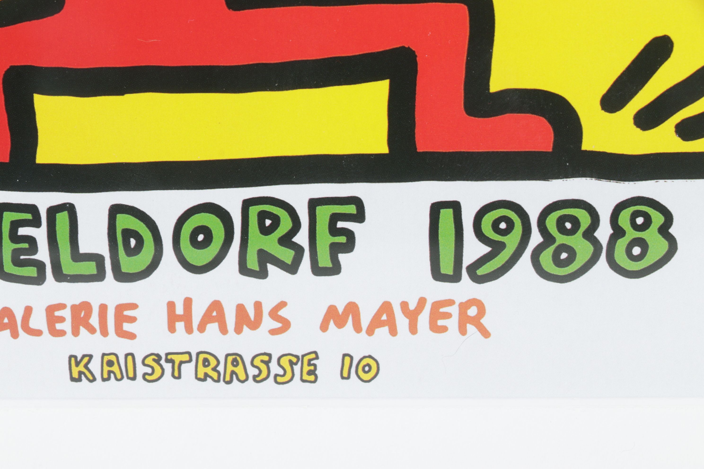 Offset Lithograph after Keith Haring "Düsseldorf 1988" Poster