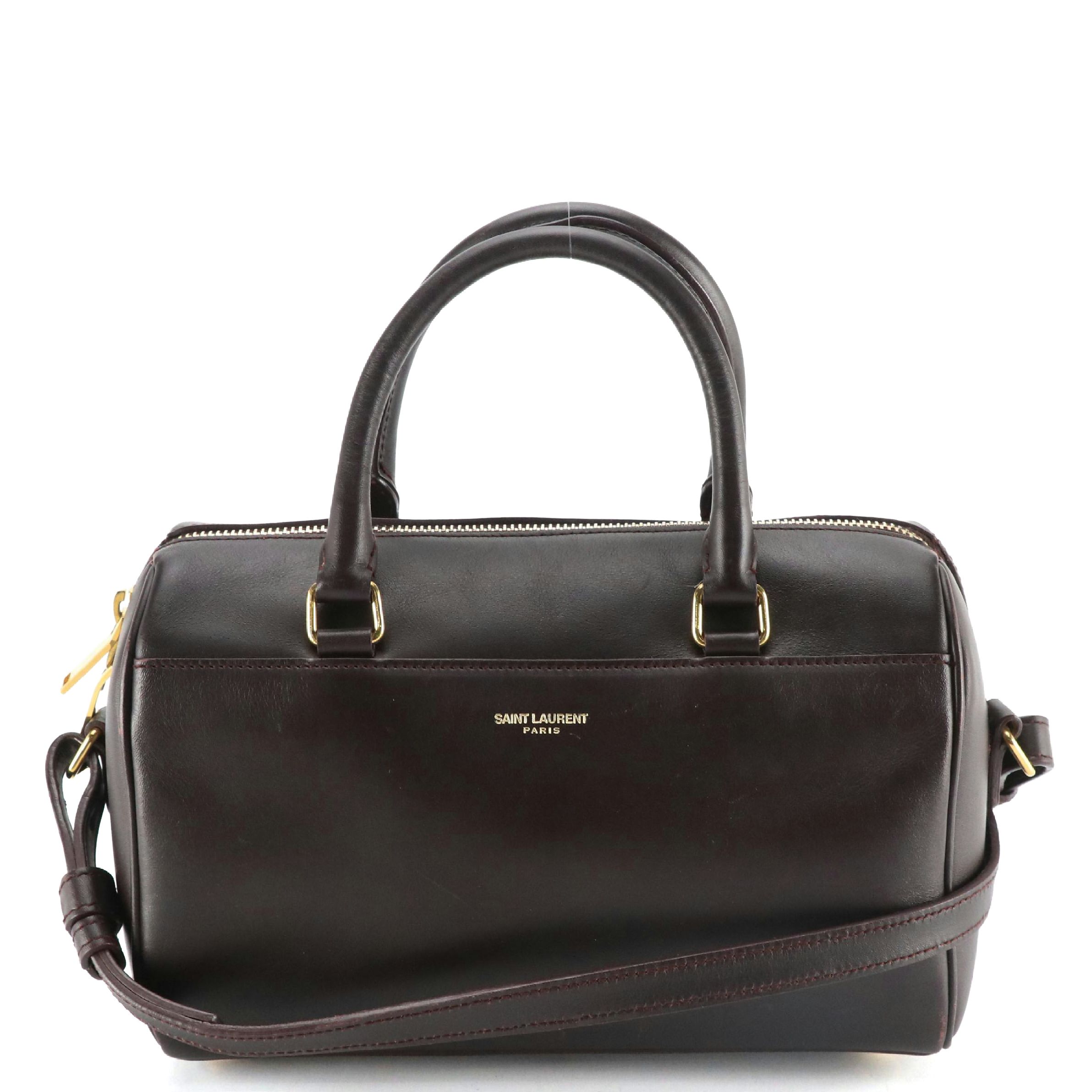 Saint Laurent Baby Duffle Two-Way Bag in Calfskin Leather