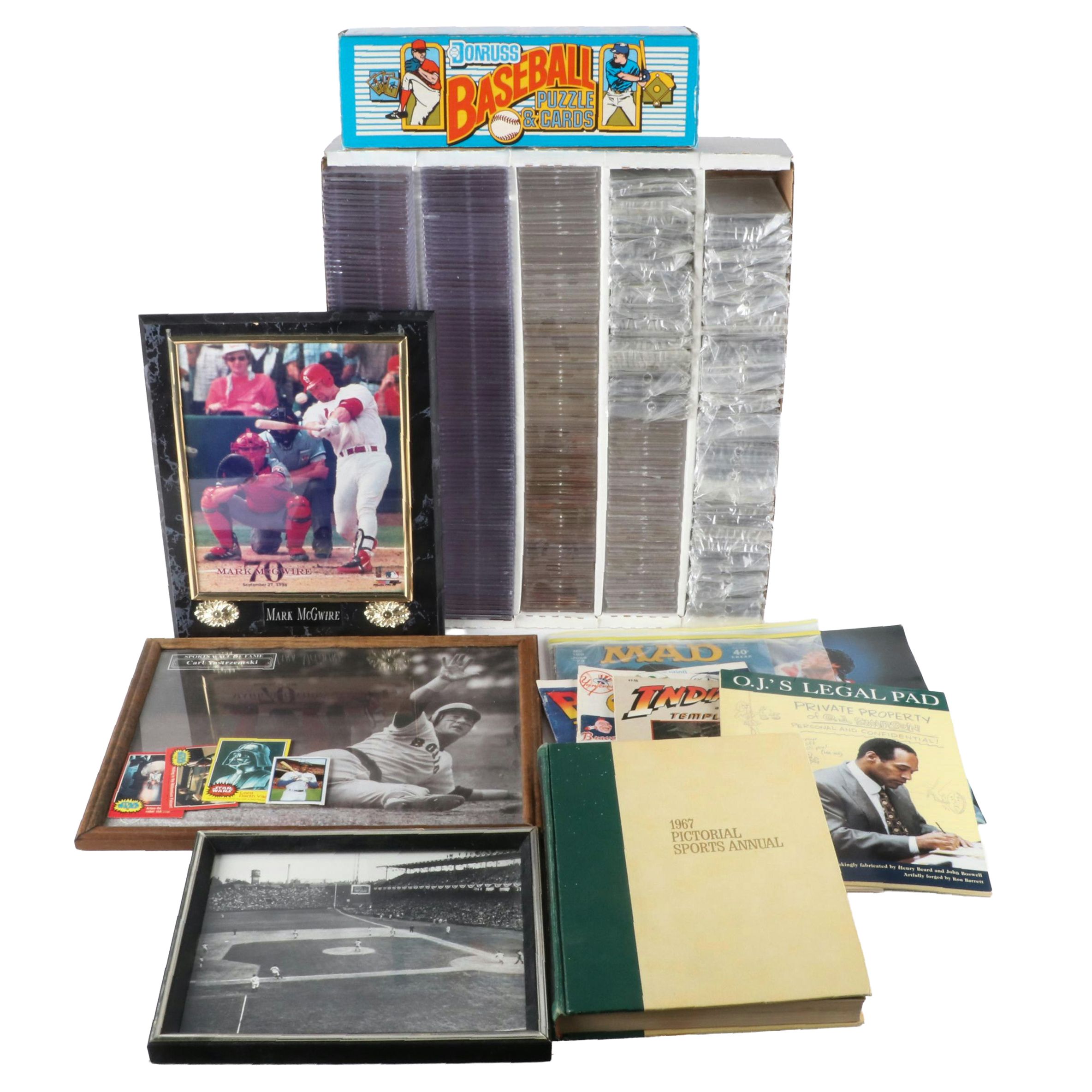 Baseball Cards, Framed Photos, Card Cases and More