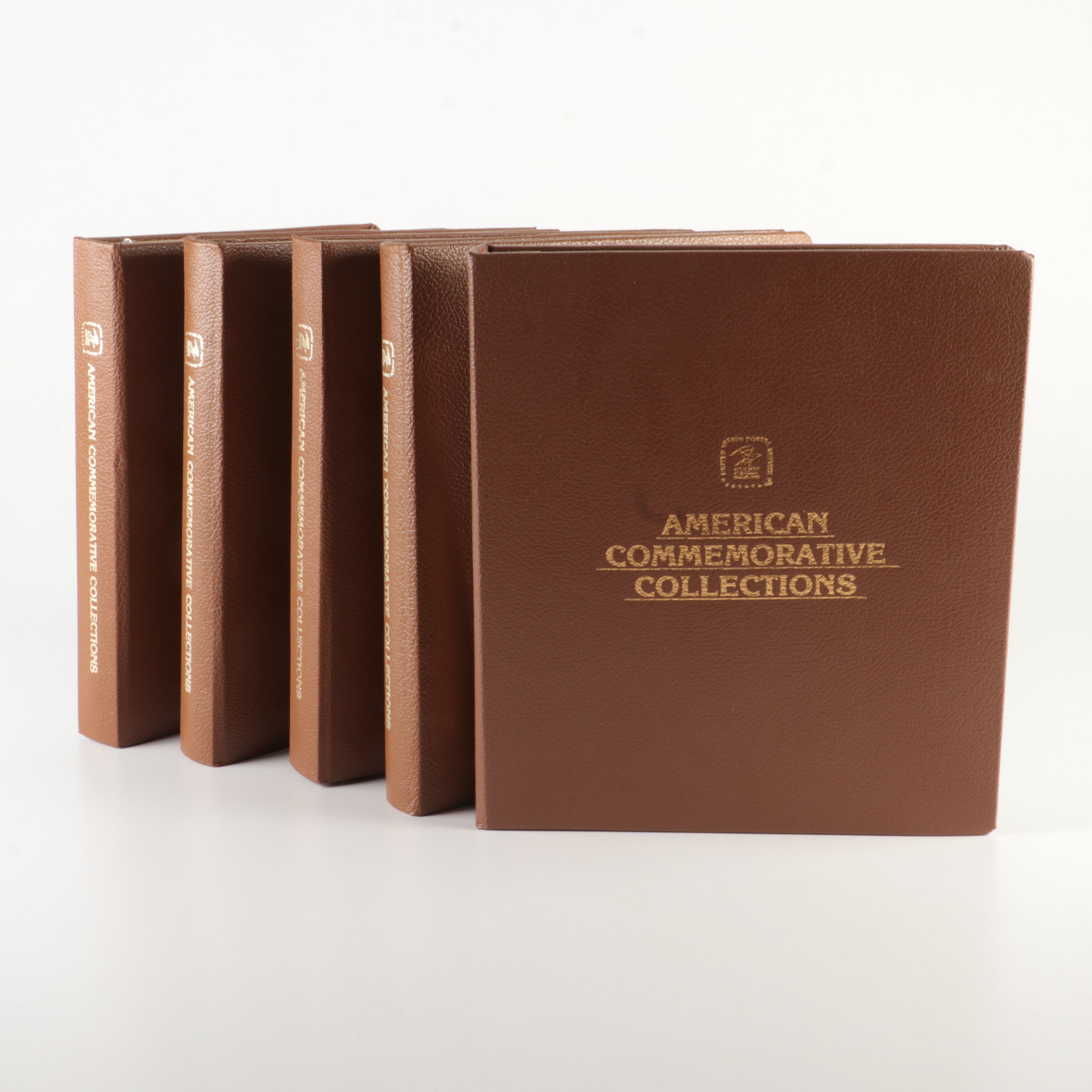 Five  Albums of U.S. First Day Panels, 1985 to 1990