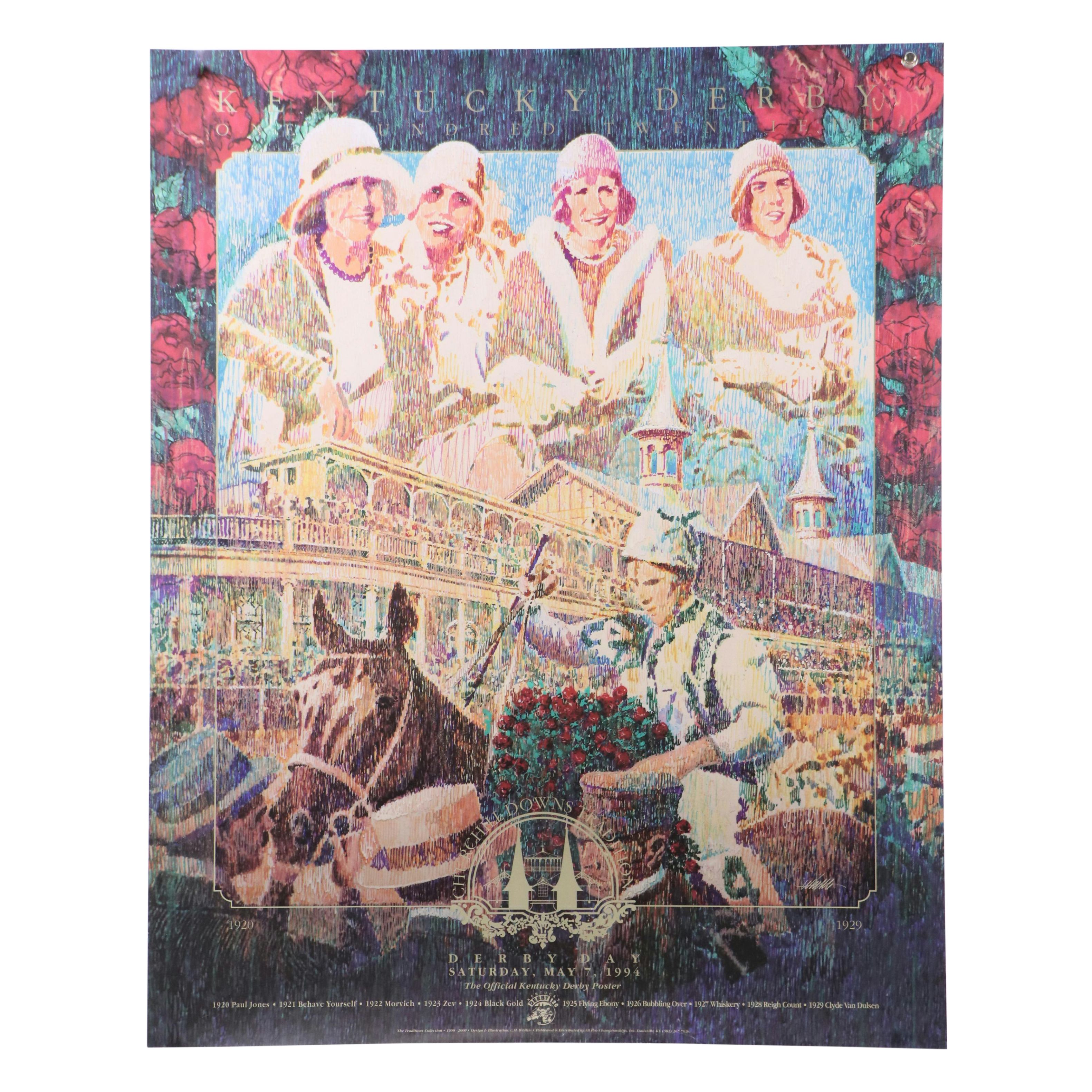 F. Steiner Offset Lithograph of Schönbrunn Palace and Other Prints