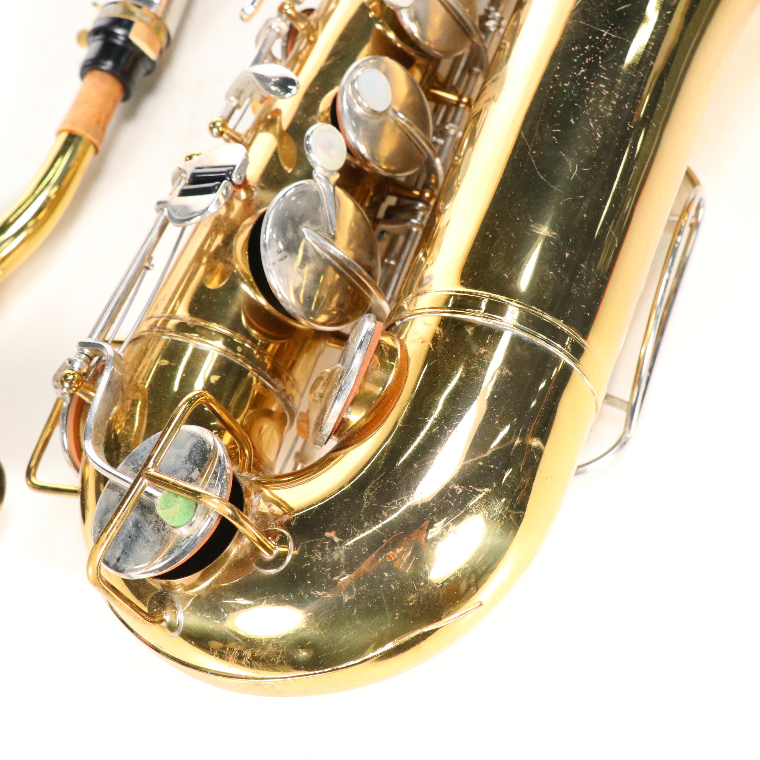 Selmer Bundy Gold-Finish Saxophone with Mother-of-Pearl Keys