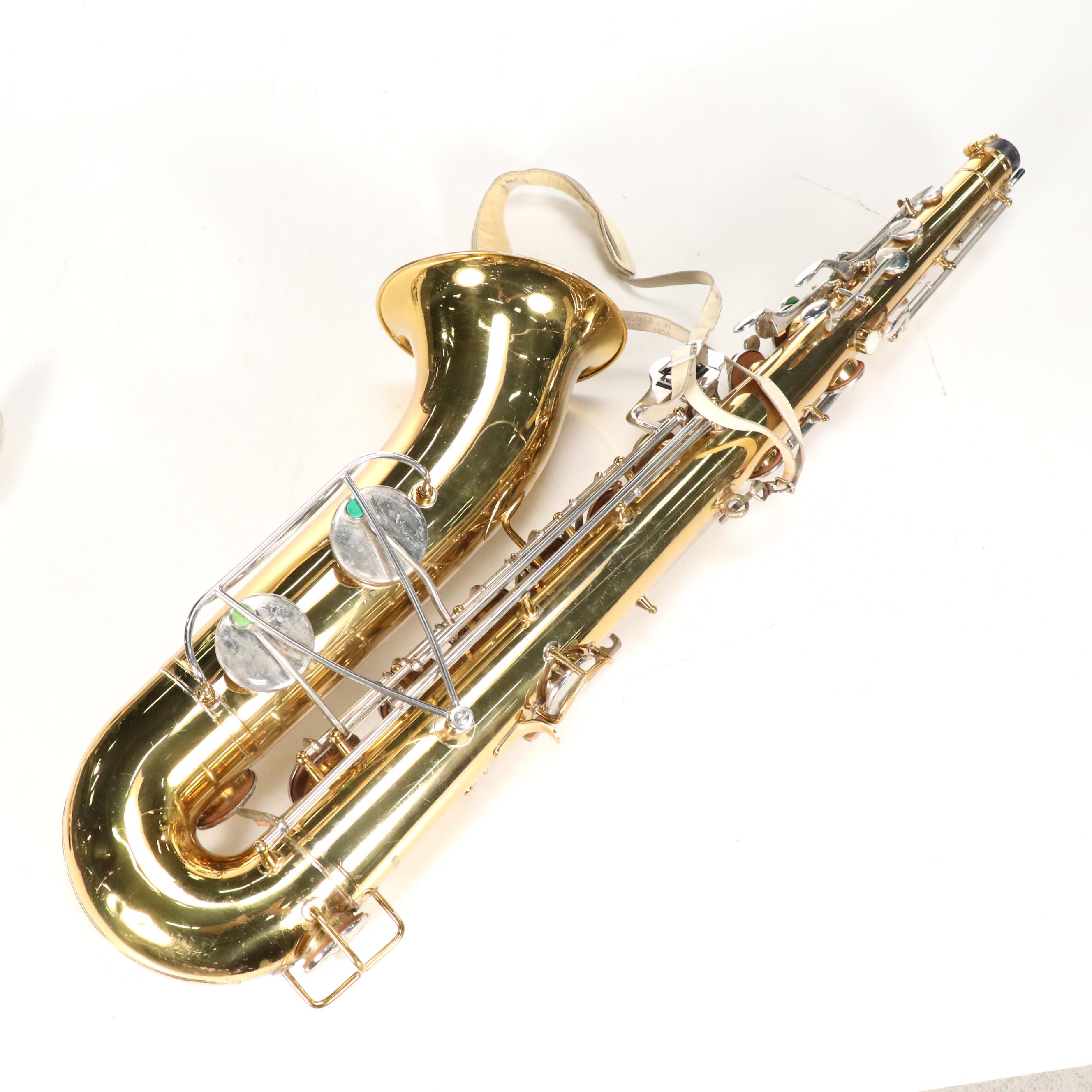 Selmer Bundy Gold-Finish Saxophone with Mother-of-Pearl Keys